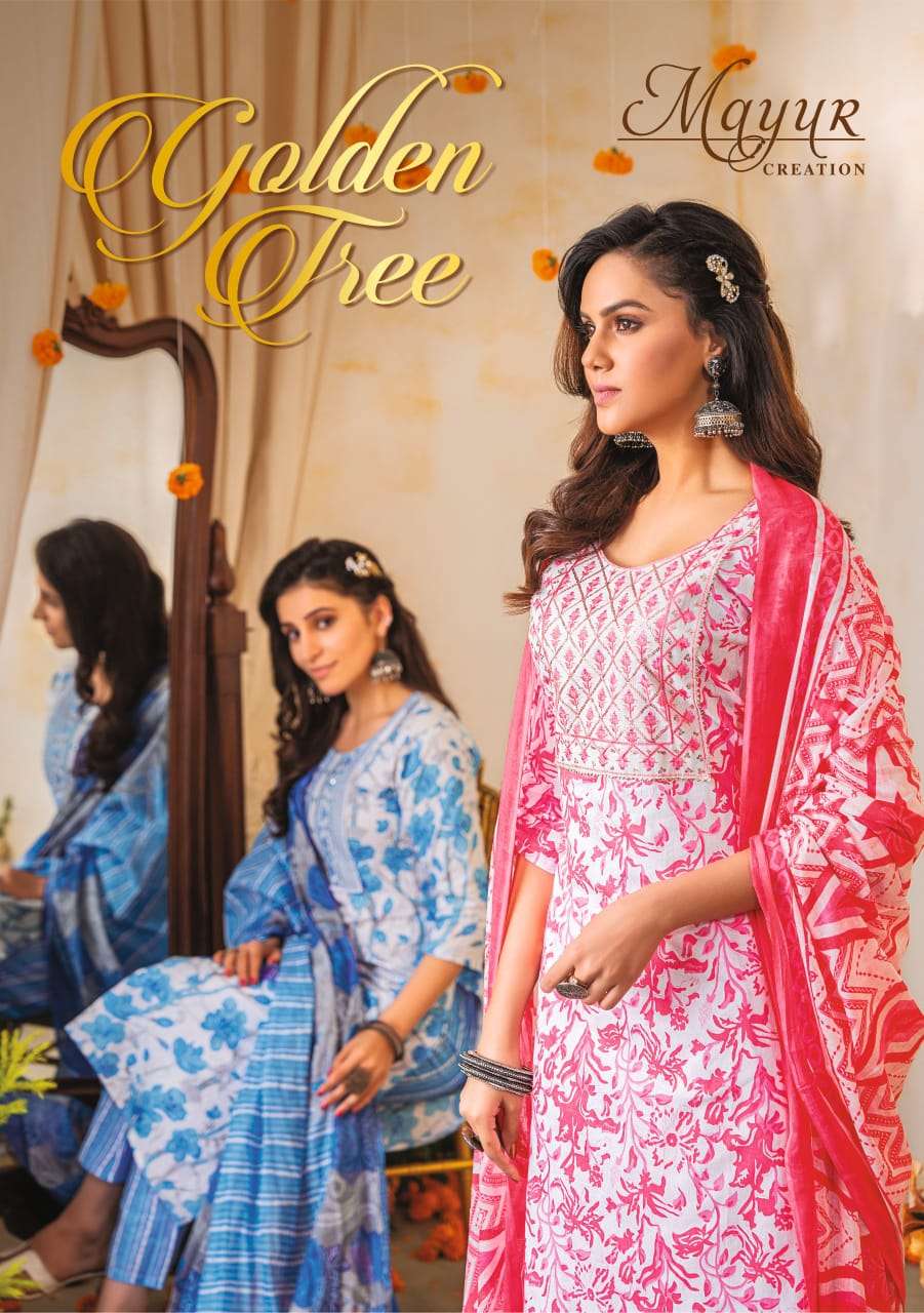 Mayur Creation Golden Tree Vol 1 Readymade Cotton Suits Supp...