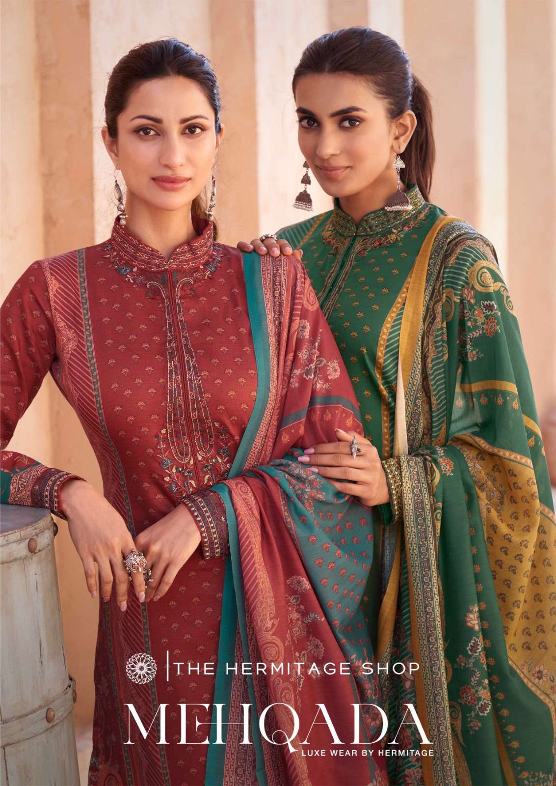 MEHQADA THE HERMITAGE SHOP LWAN COTTON DIGITAL PRINT FANCY M...