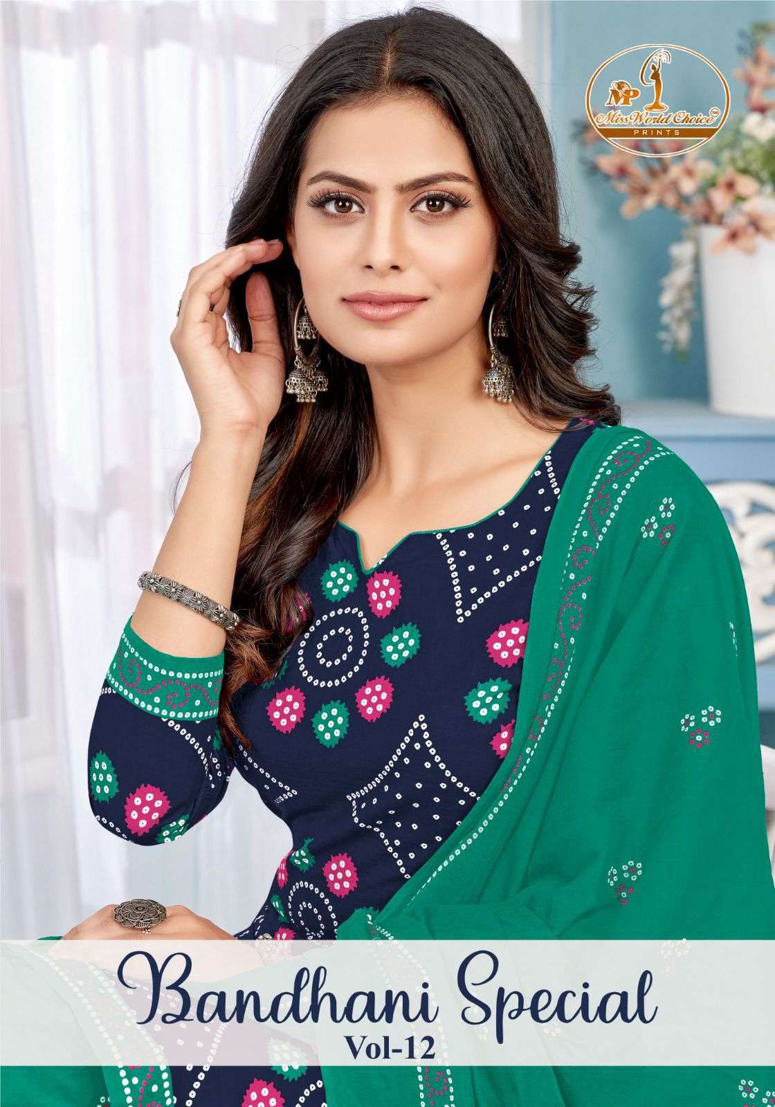 Miss Wold Bandhani Vol 12 Cotton Printed Patiyala Style Dres...