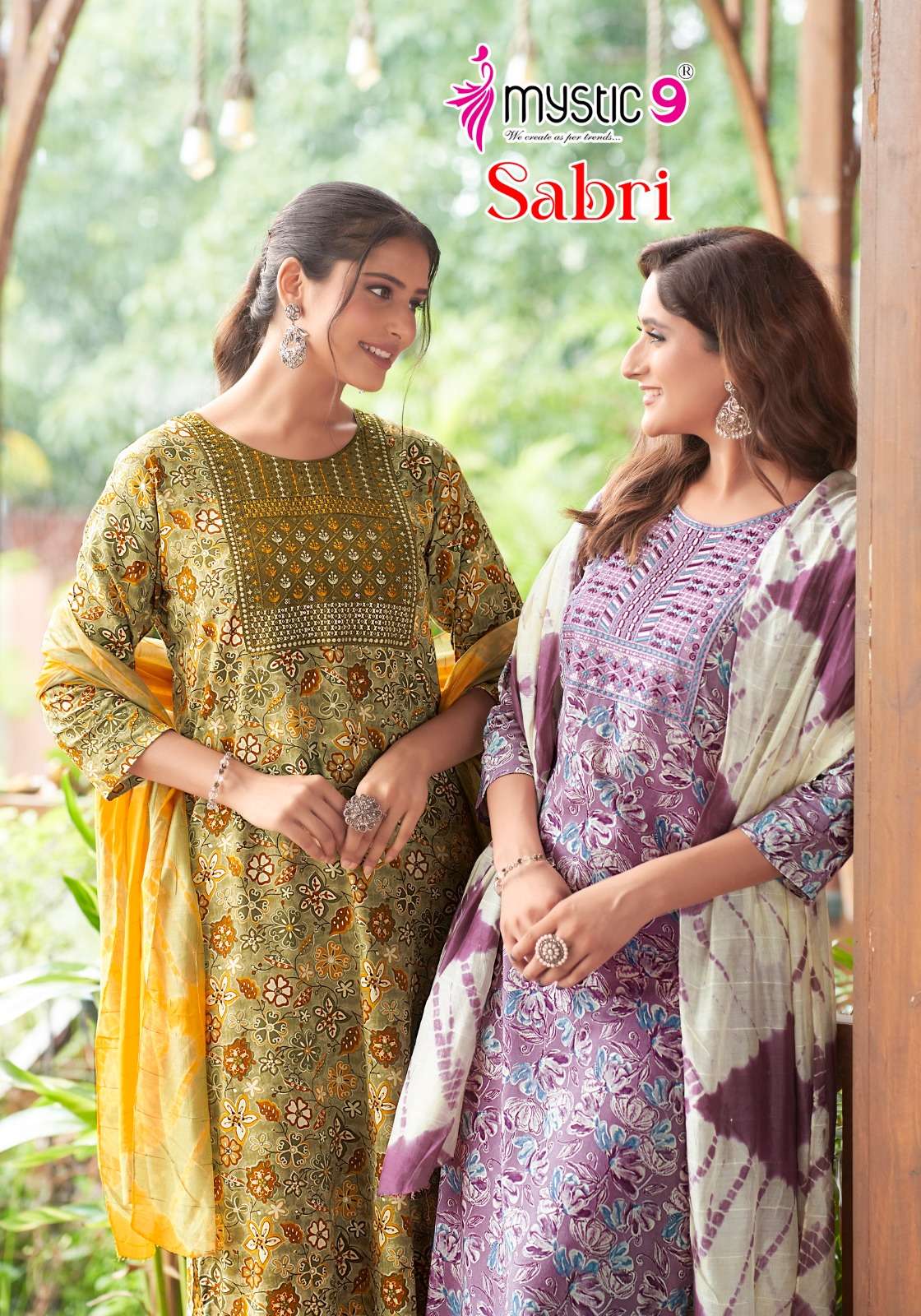 Mystic 9 sabri vol 3 amazing rayon ready made salwar kameez