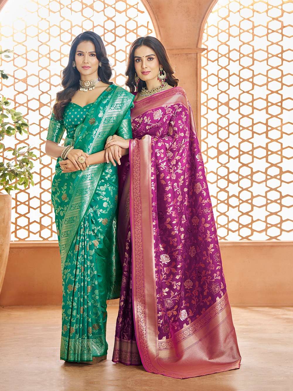 Rajpath Shvitri silk with weaving design saree supplier in s...