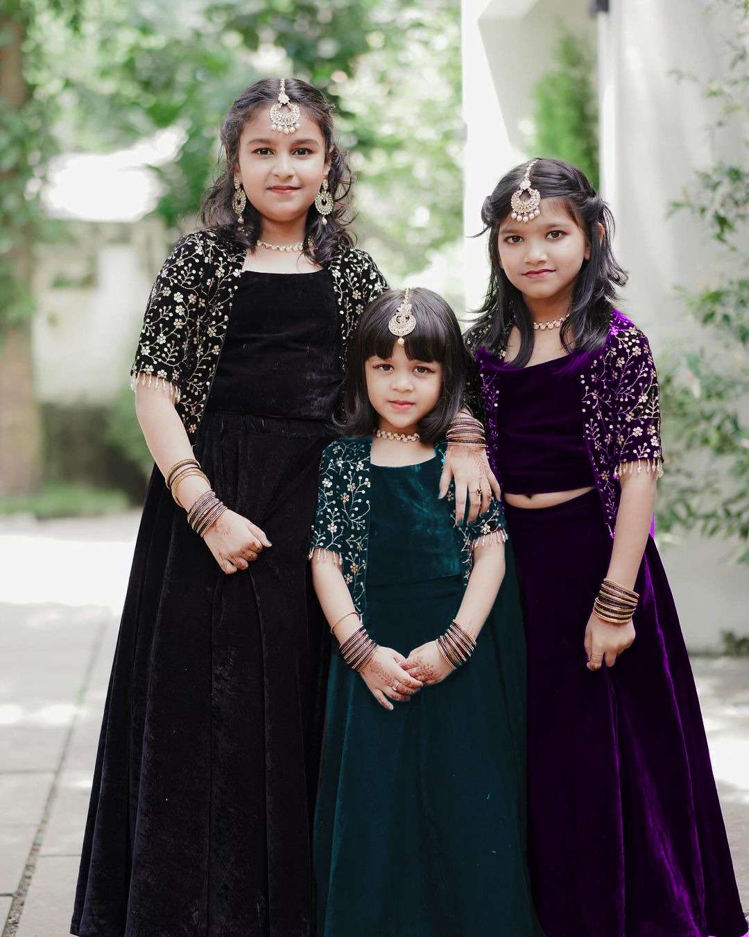 Traditional FUnction Special KIds wear velvet Fabrics Fancy ...