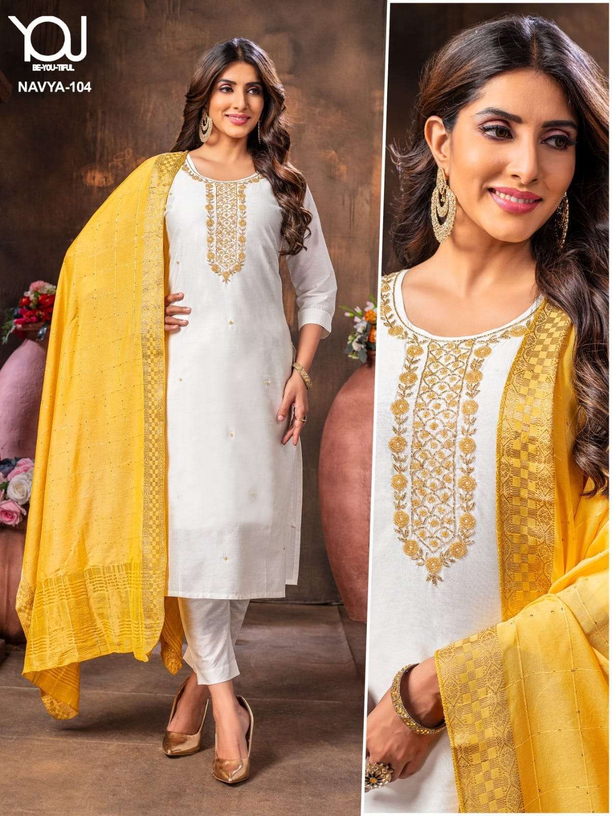 WANNA NAVYA ROMAN SILK FANCY READY MADE SUPLIER IN SURAT 