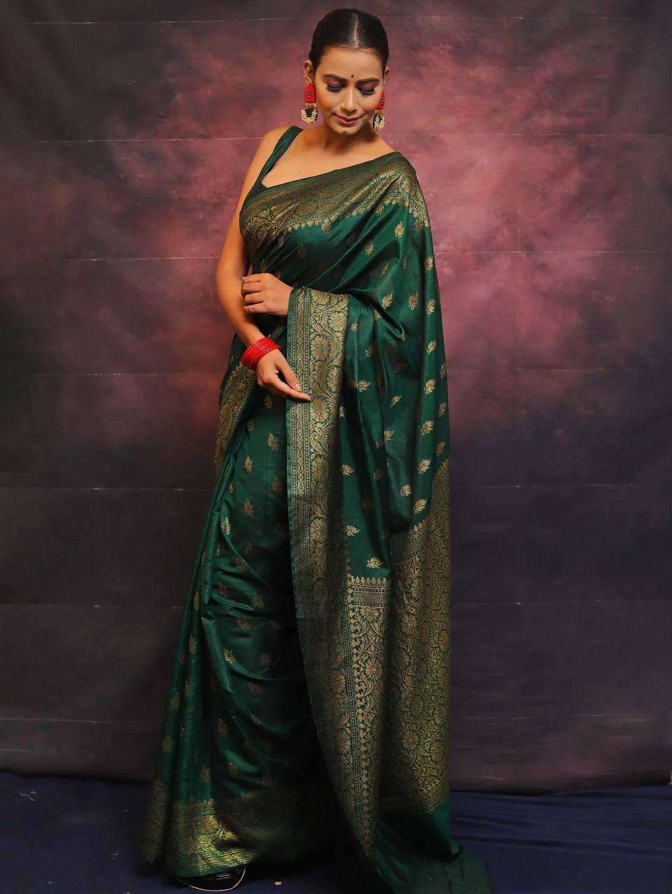 Amazing lychi silk sarees for parties and wedding 6011