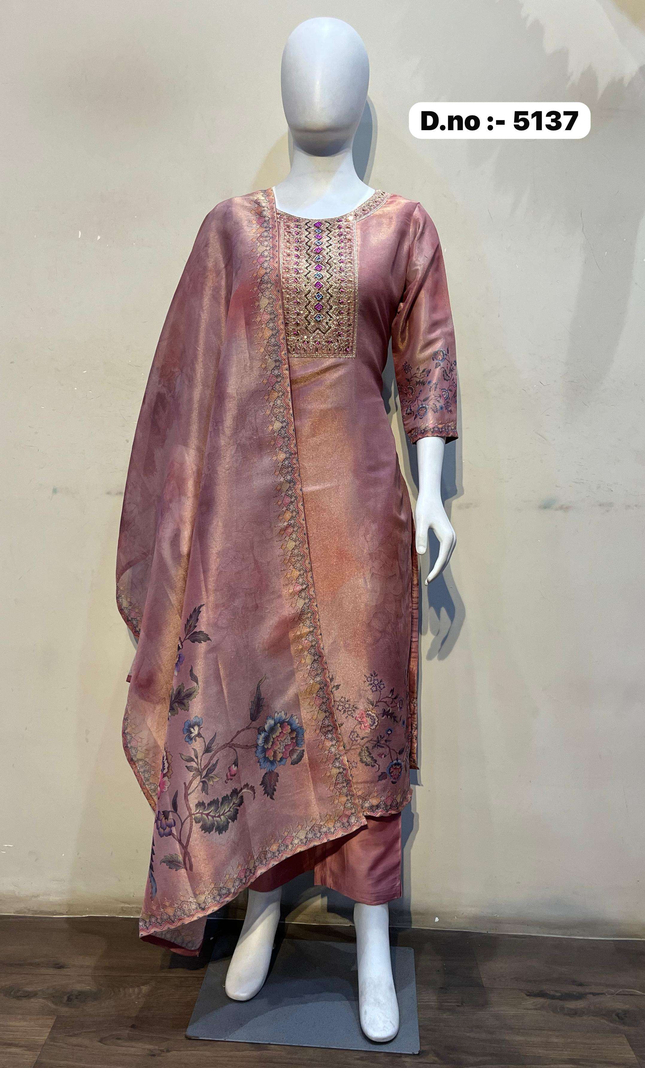 COLORX 5136 & 5137 GOLD SHIMMER HANDWORK CLASSIC SUIT DEALER...