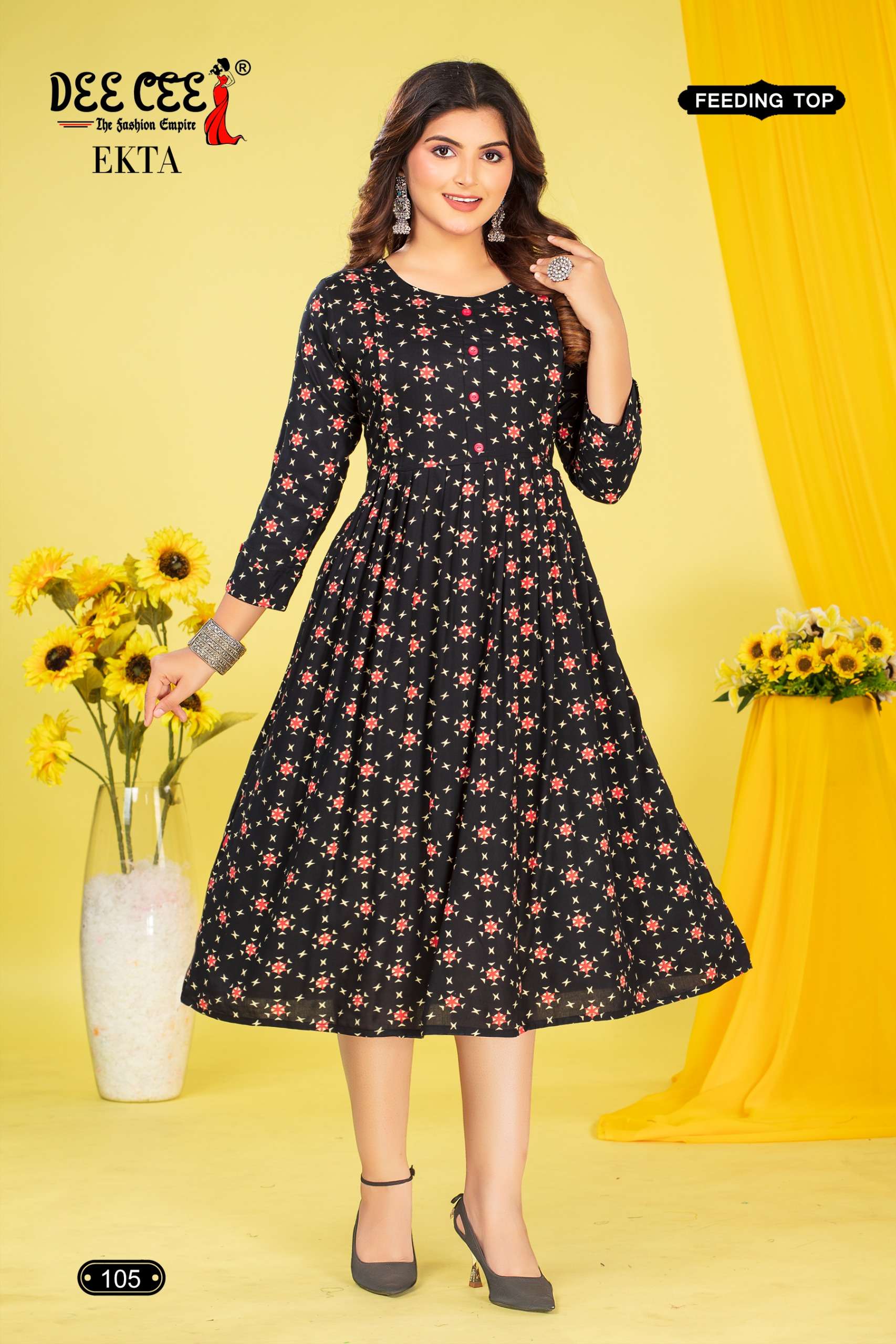 DEECEE EKTA RAYON FEEDING KURTI STYLISH LOOK READY SUPPLIER ...