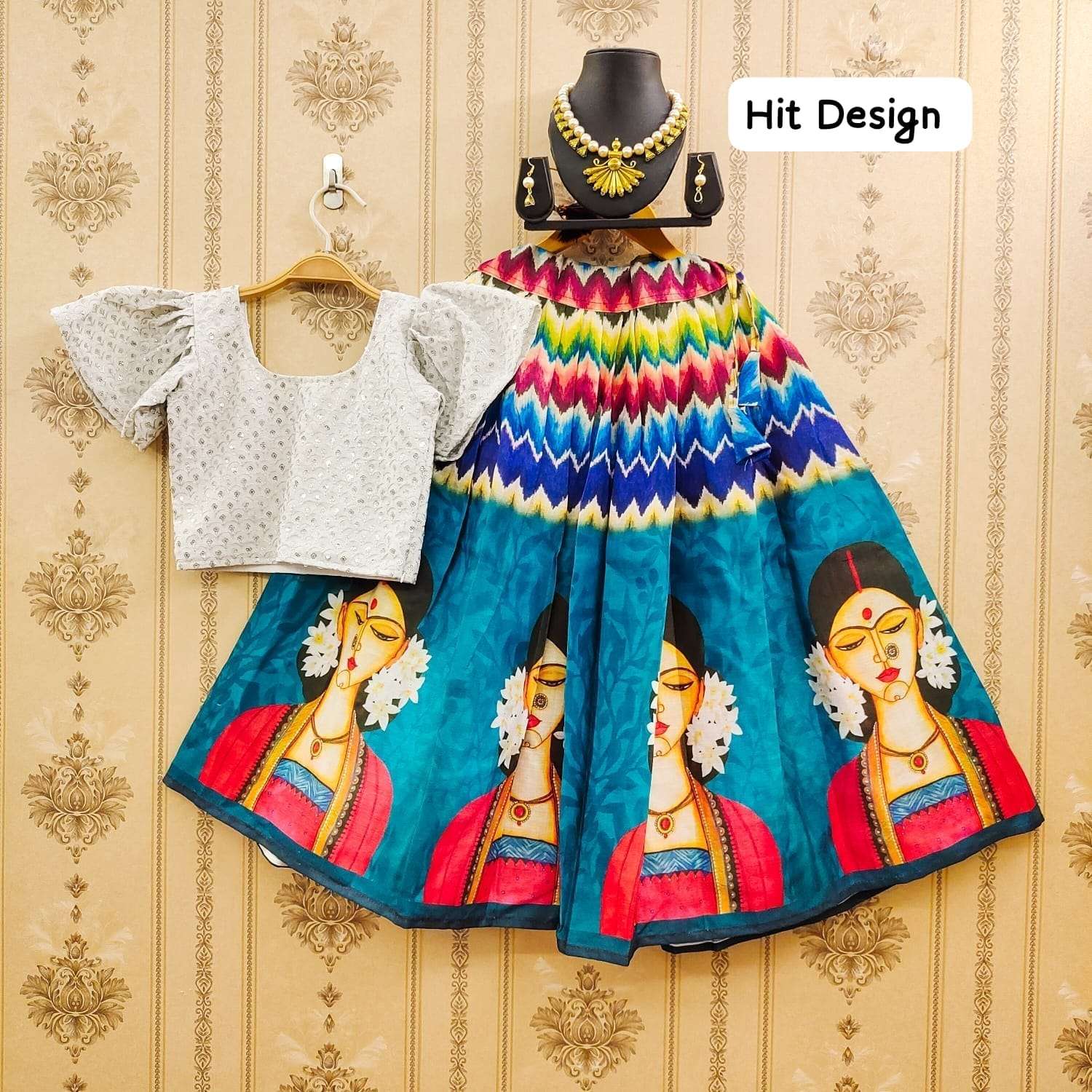 KIDS SPECILA CROP TOP BEST DIGITAL PRINTED FANCY LOOK ONLINE...