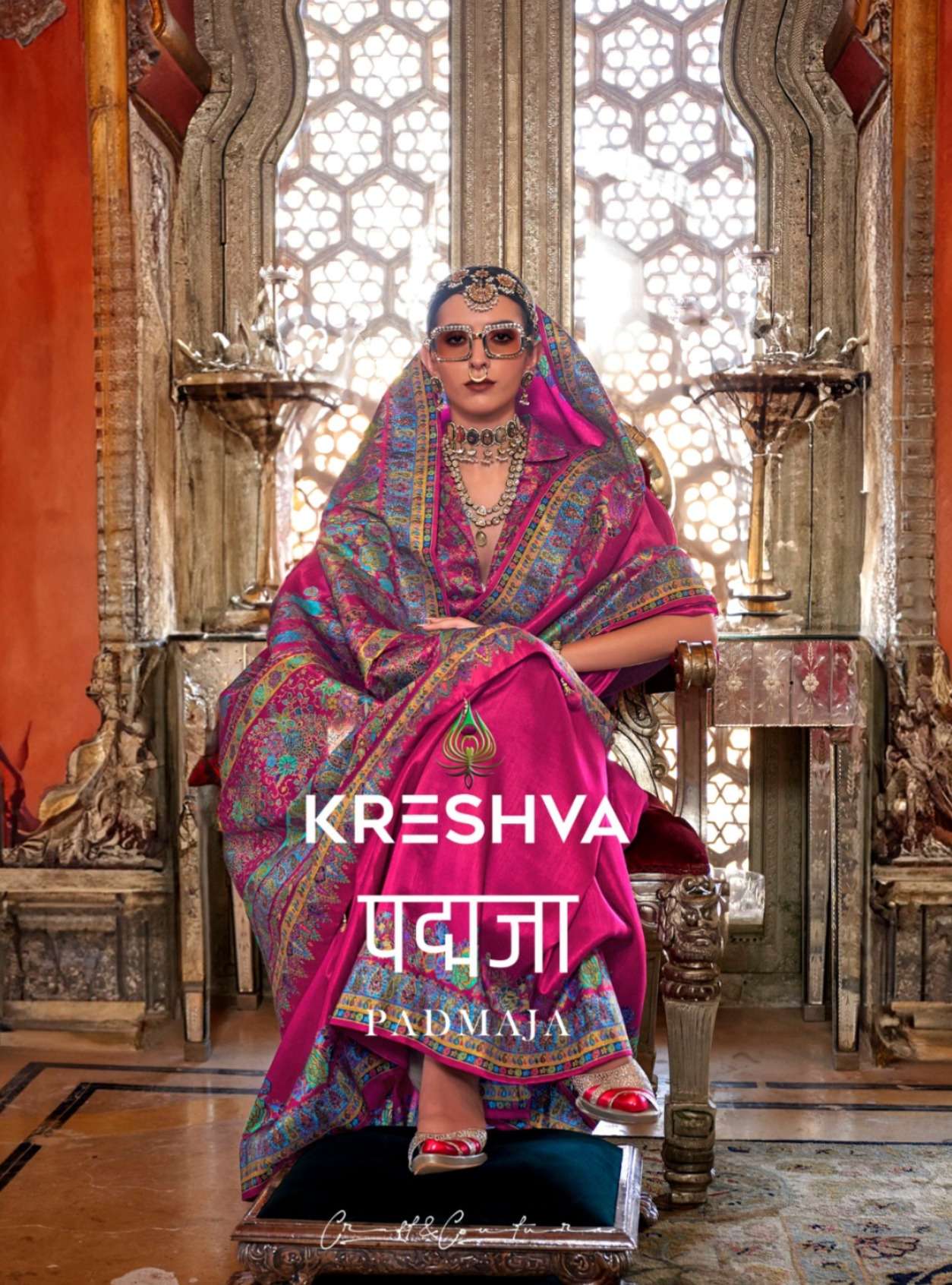 KRESHVA PADMAJA 713-718 SUPER SILK LUXURY DESIGNER SAREE SUP...