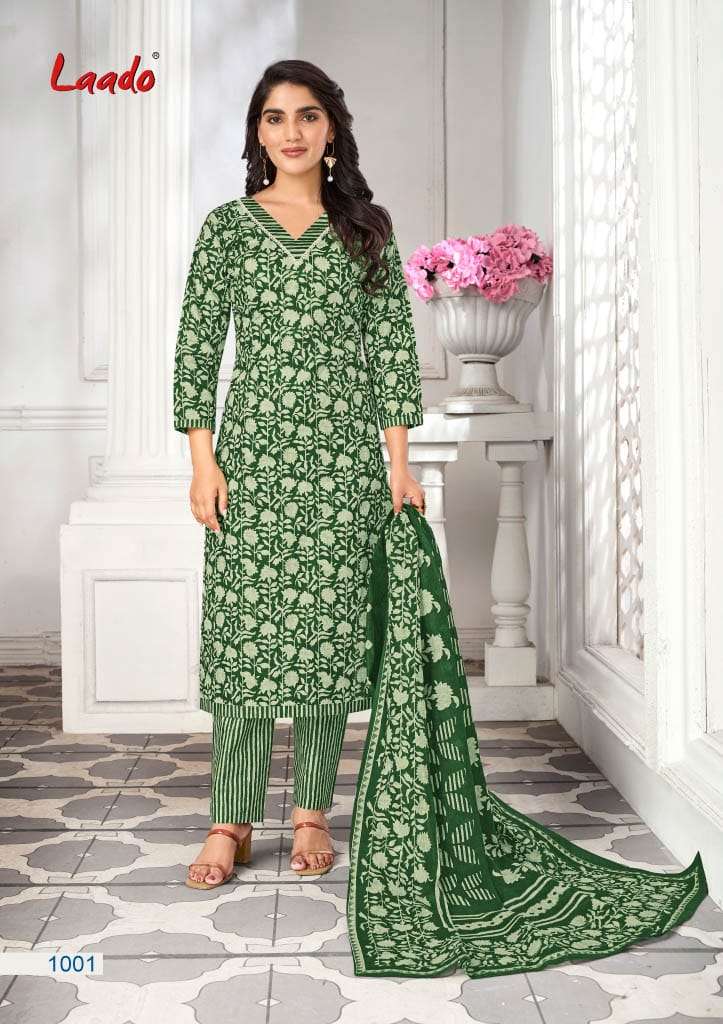 LAADO NARGINS VOL 1 COTTON PRINTED READYMADE SUITS SUPPLIER ...