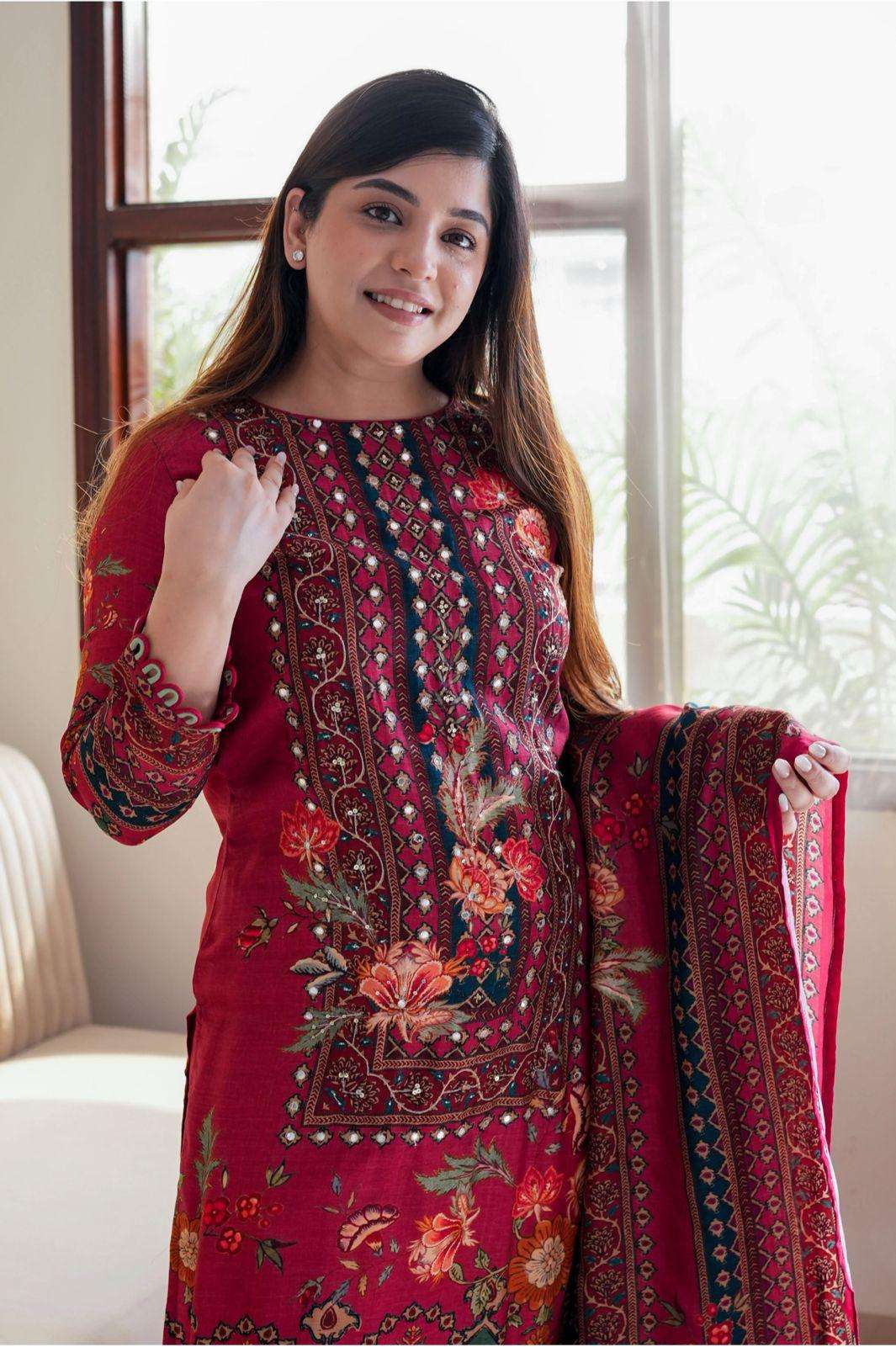 LADY MODAL MULTICOLOR PARTY WEAR DRESS WHOLESALE PRICE 