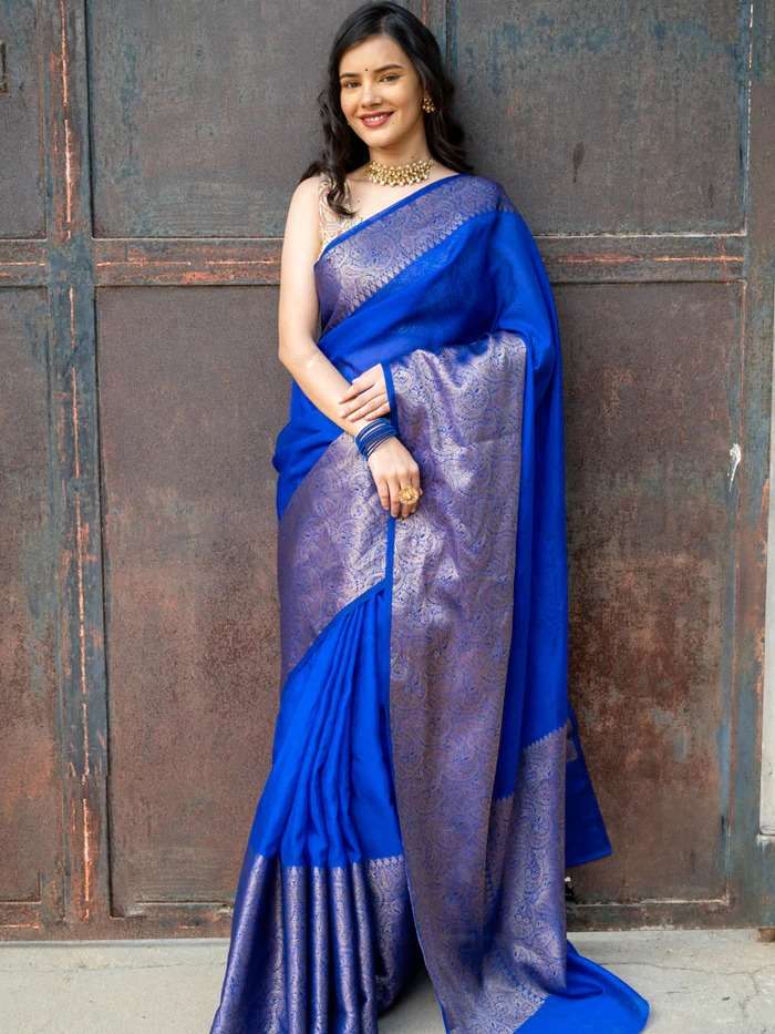  LICHI SILK BEAUTIFULL PALLU LOOK SAREE SUPPLIER IN SURAT  M...