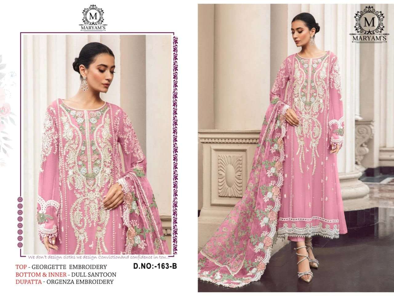 MARYMS EMBROIDERY WORK PAKISTANI SUIT WHOLESALE IN SURAT 