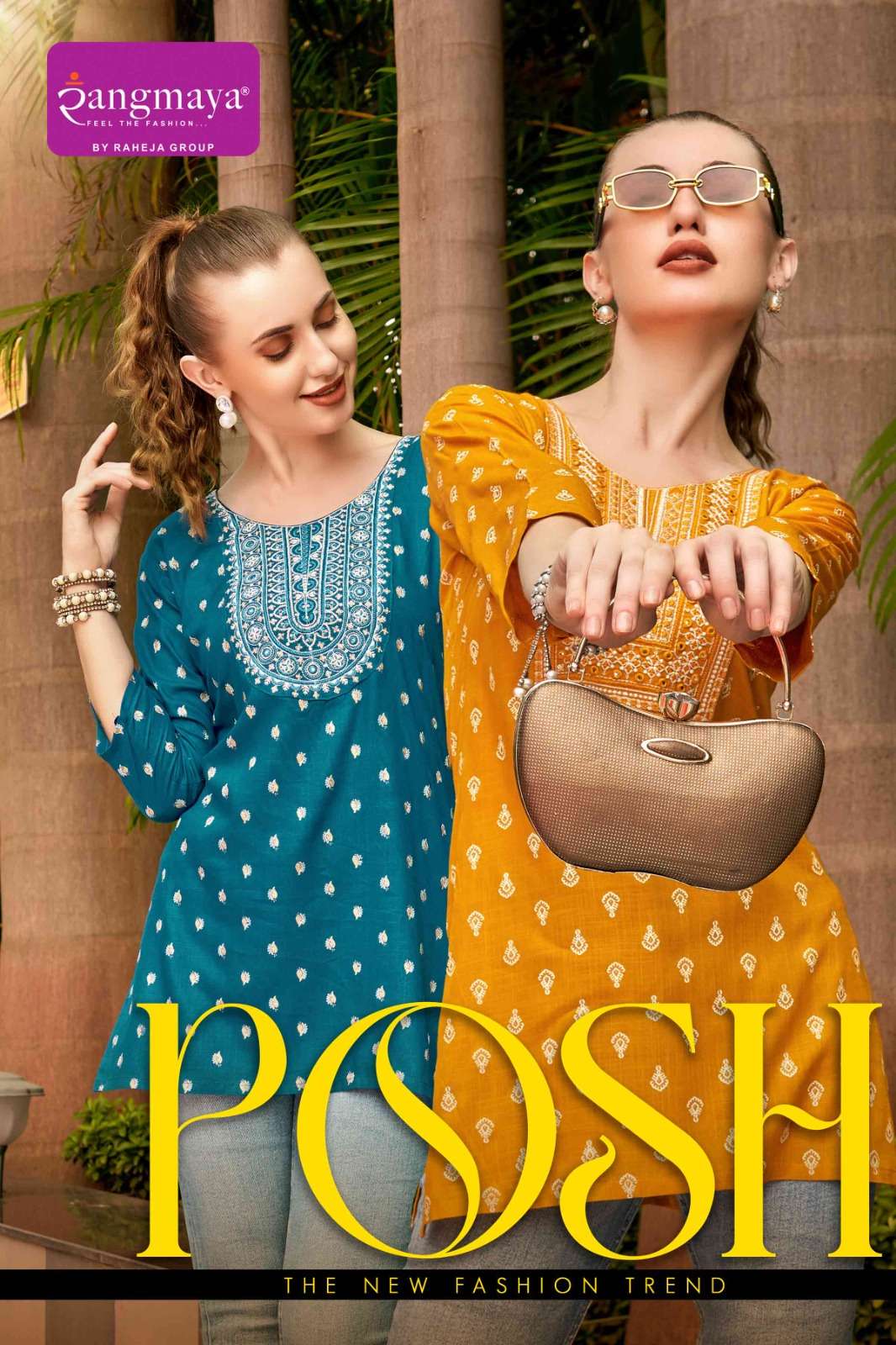 RANGMAYA POSH RAYON DESIGNER SHORT KURTI WHOLESALE IN SURAT