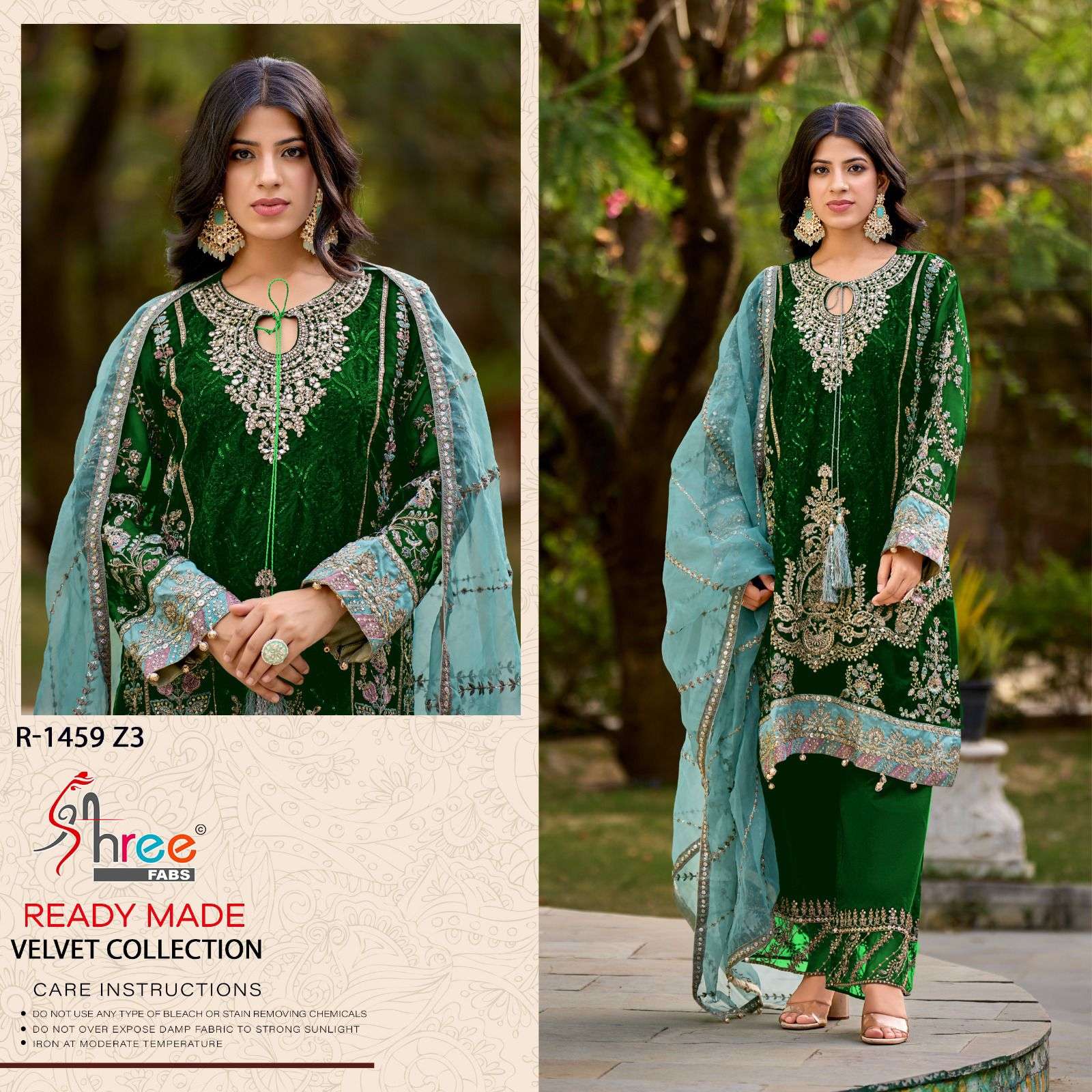 SHREE FABS 1495 ICE VELVET COLLECTION PAKISTANI TYPE READY  ...