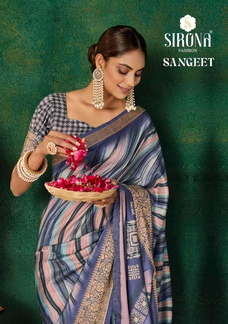 SIRONA FASHION SANGEET FANCY TUSSER SILK SAREE SUPPLIER IN S...