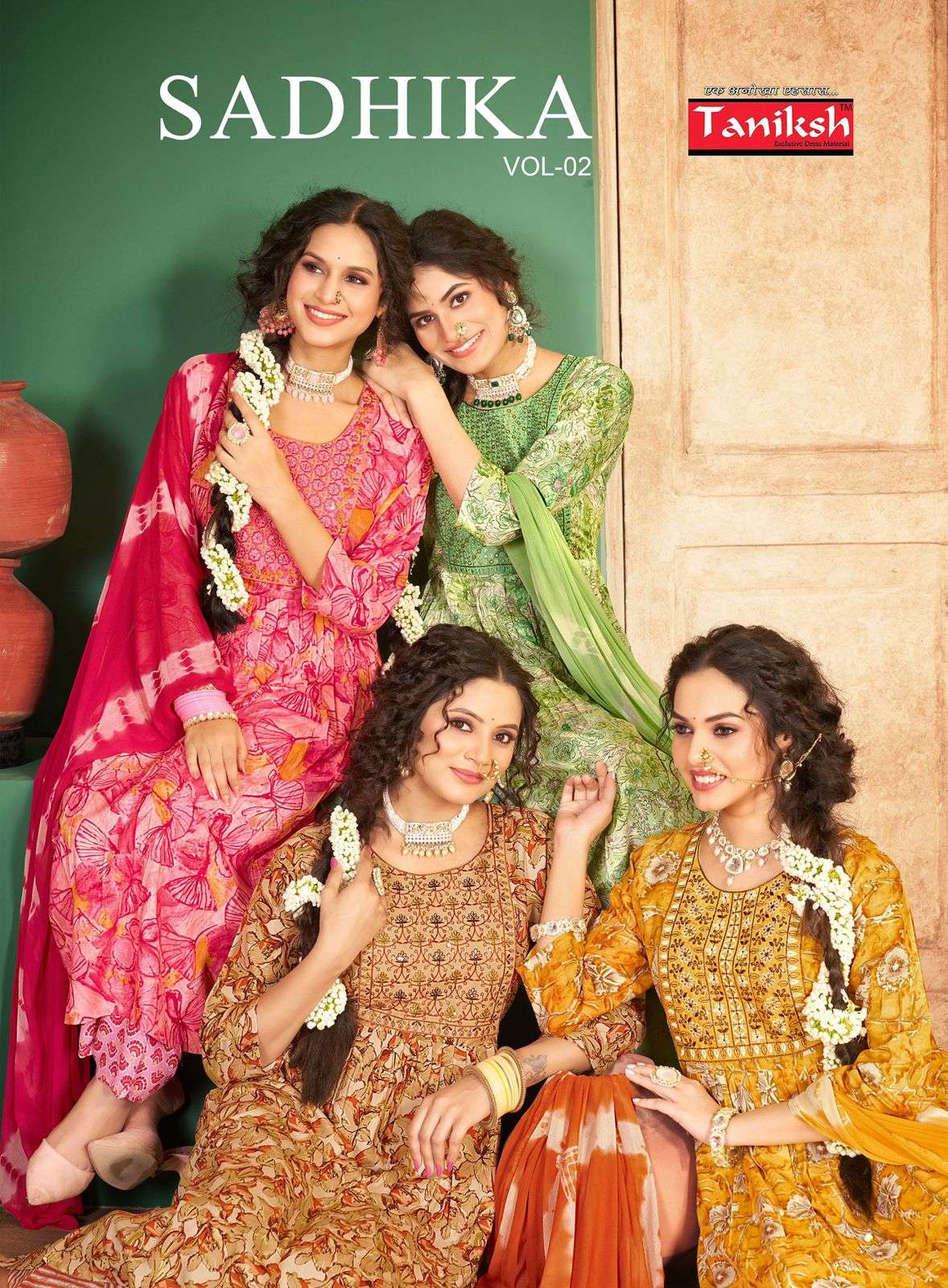 TANIKSH SADHIKA VOL 2 SEQ EMBROIDERY WORK RAYON PRINTED READ...