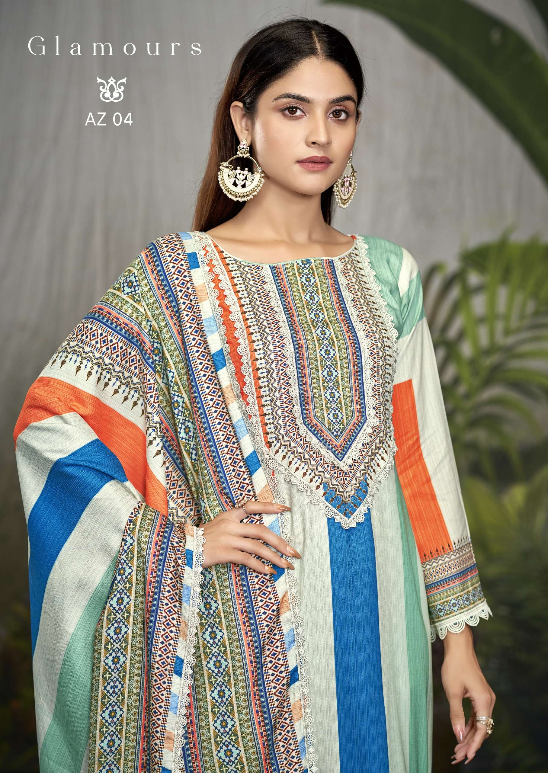 THS AZAAN VOL 2 COTTON MULTICOLOR DESIGNER SUIT MATERIAL WHO...