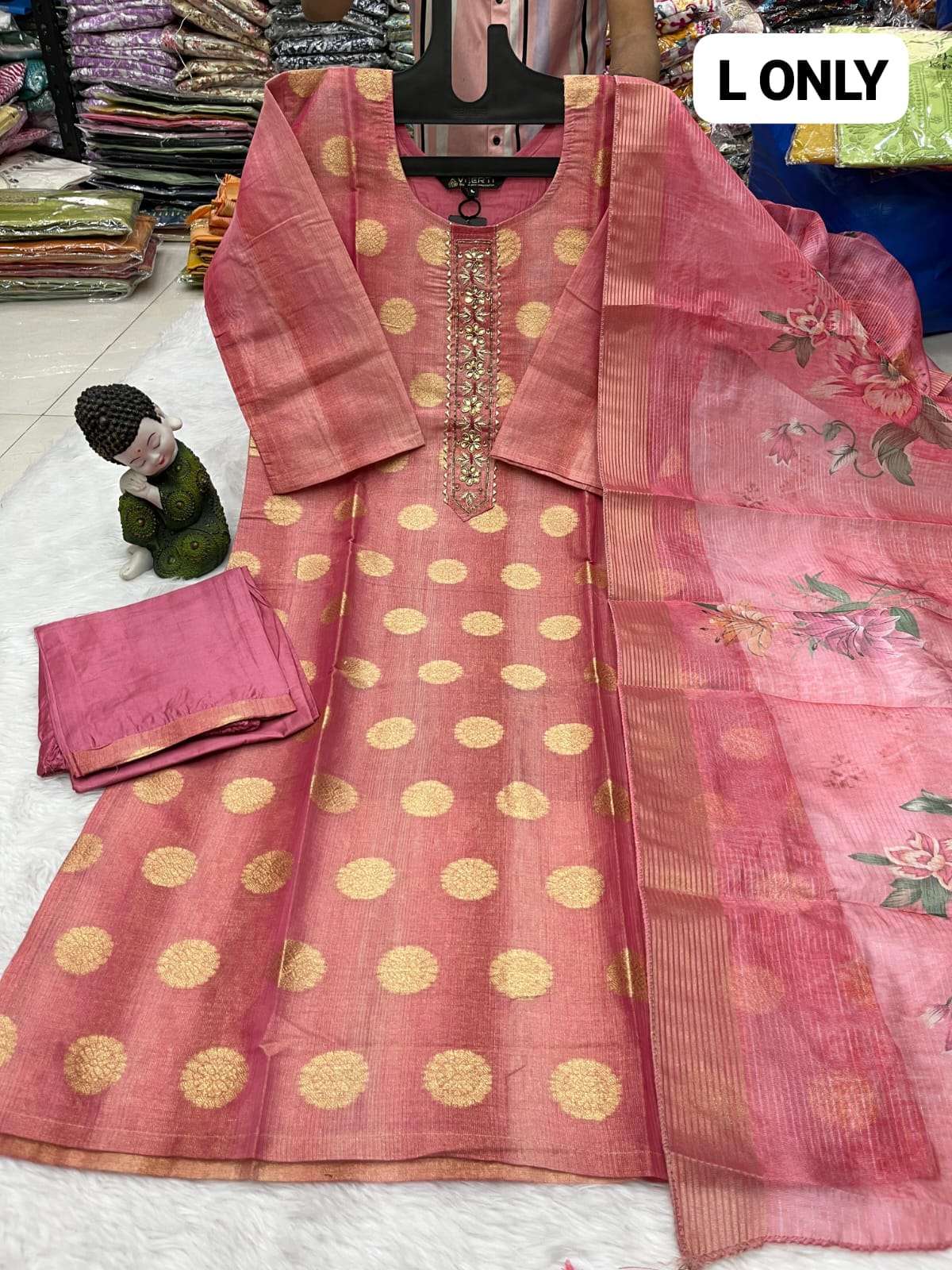 VRD 3 PIC SILK PRETTY SUIT COLOURFUL DEALER IN SURAT