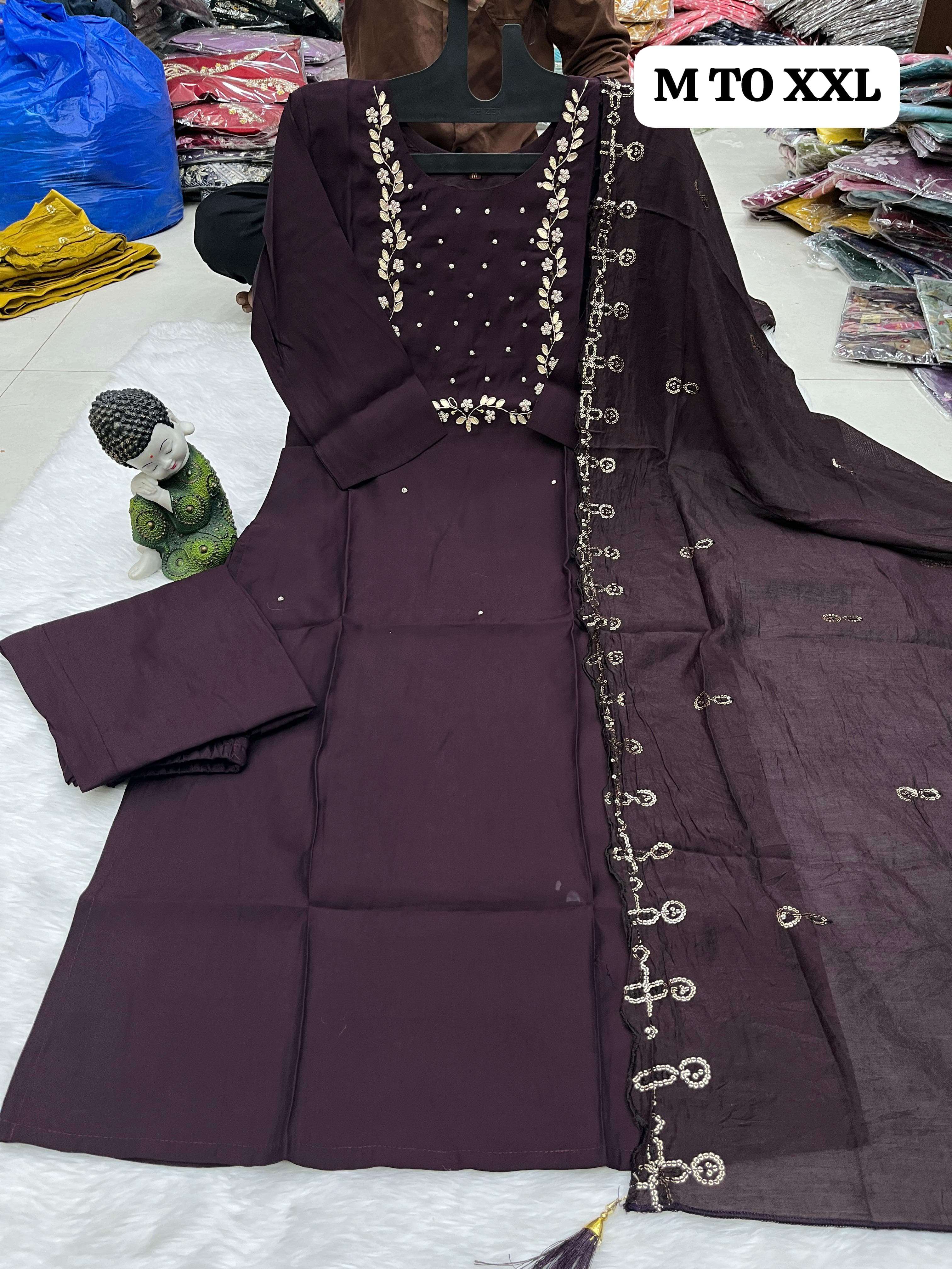 VRD ROMAN SILK GOTTA WORK PRETTY SUIT WHOLESALE IN SURAT