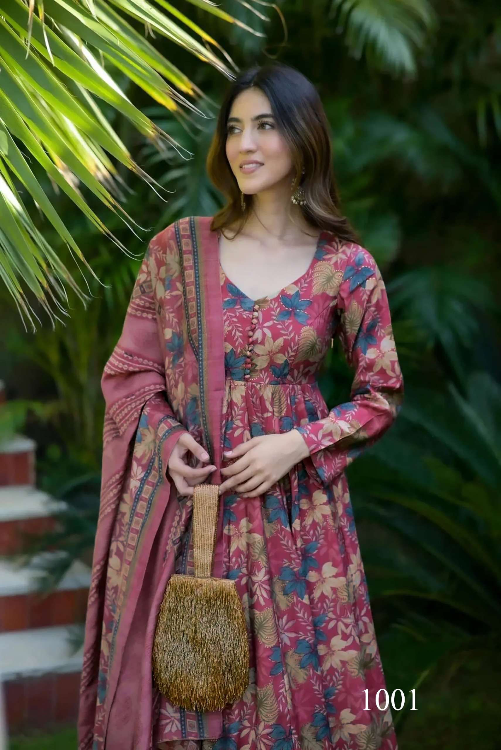 VYOMA VOL-1 1001-1008 LU MUSLIN DIGITAL BEAUTIFUL LONG KURTI...