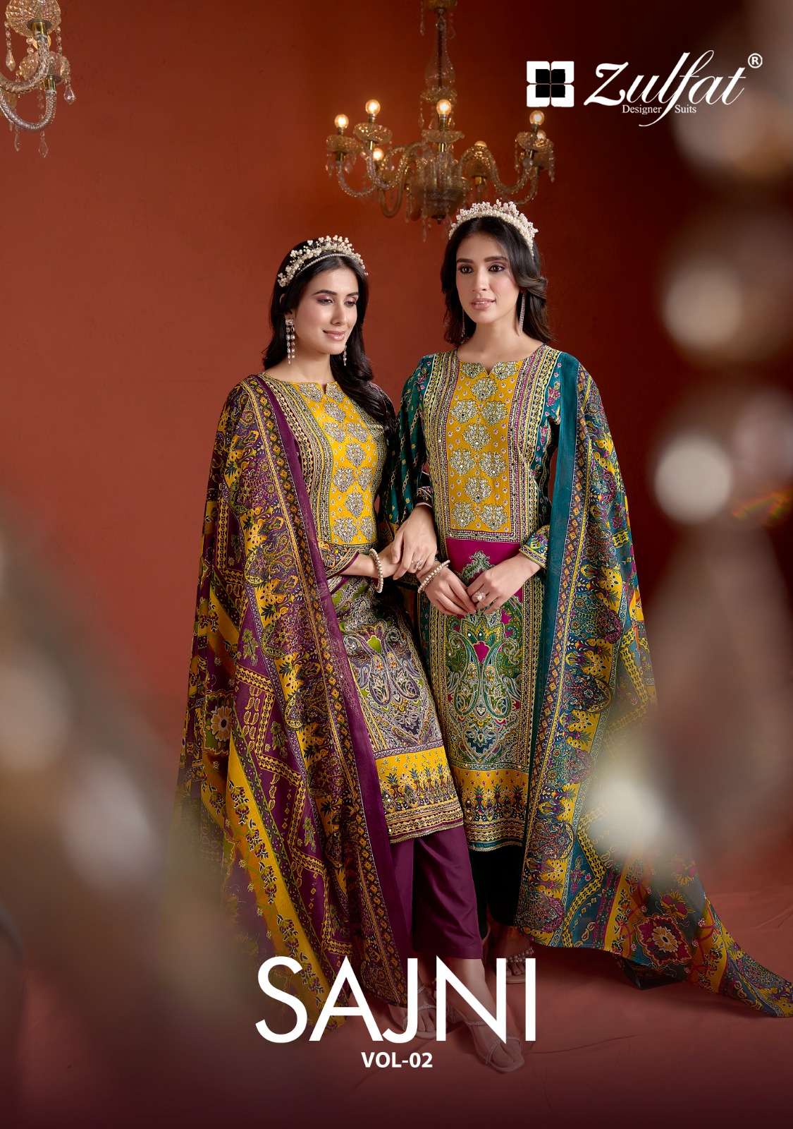 ZULFAT SAJNI VOL-2 COTTON EXCLUSIVE DESIGNER PARTY WEAR SUIT...