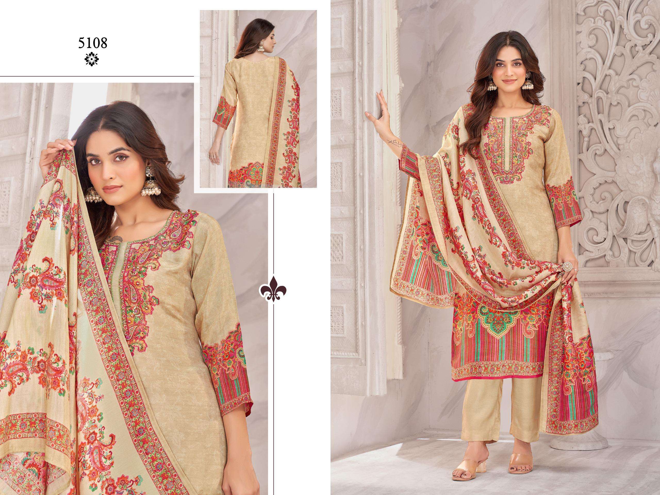 FF COLORX 5108 MUSLIN HANDWORK SALWAR KAMEEZ  READY MADE DEA...
