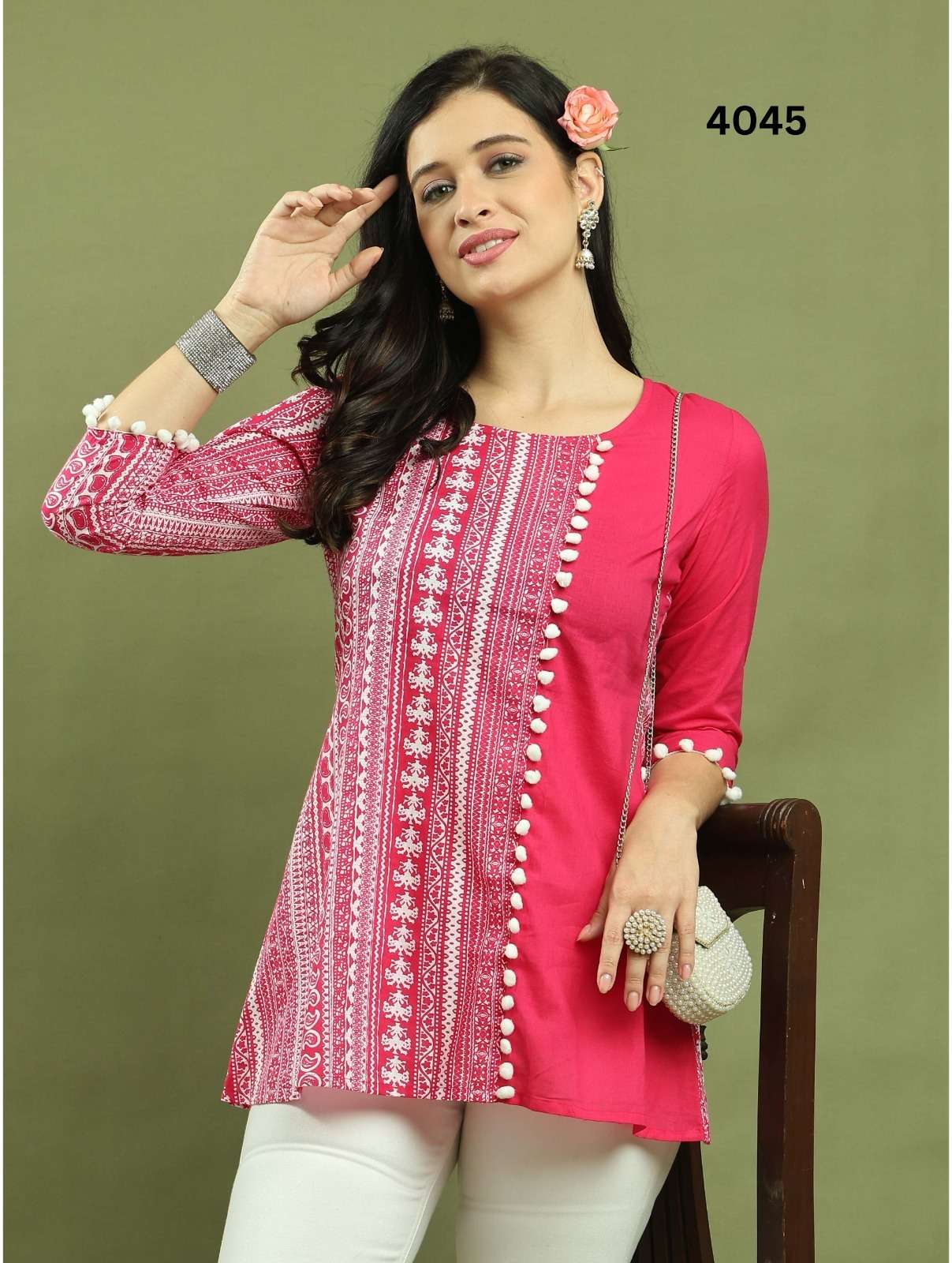 FF RAJNANDINI COTTON SHORT KURTI DAILY WEAR USE WOMEN SET WI...