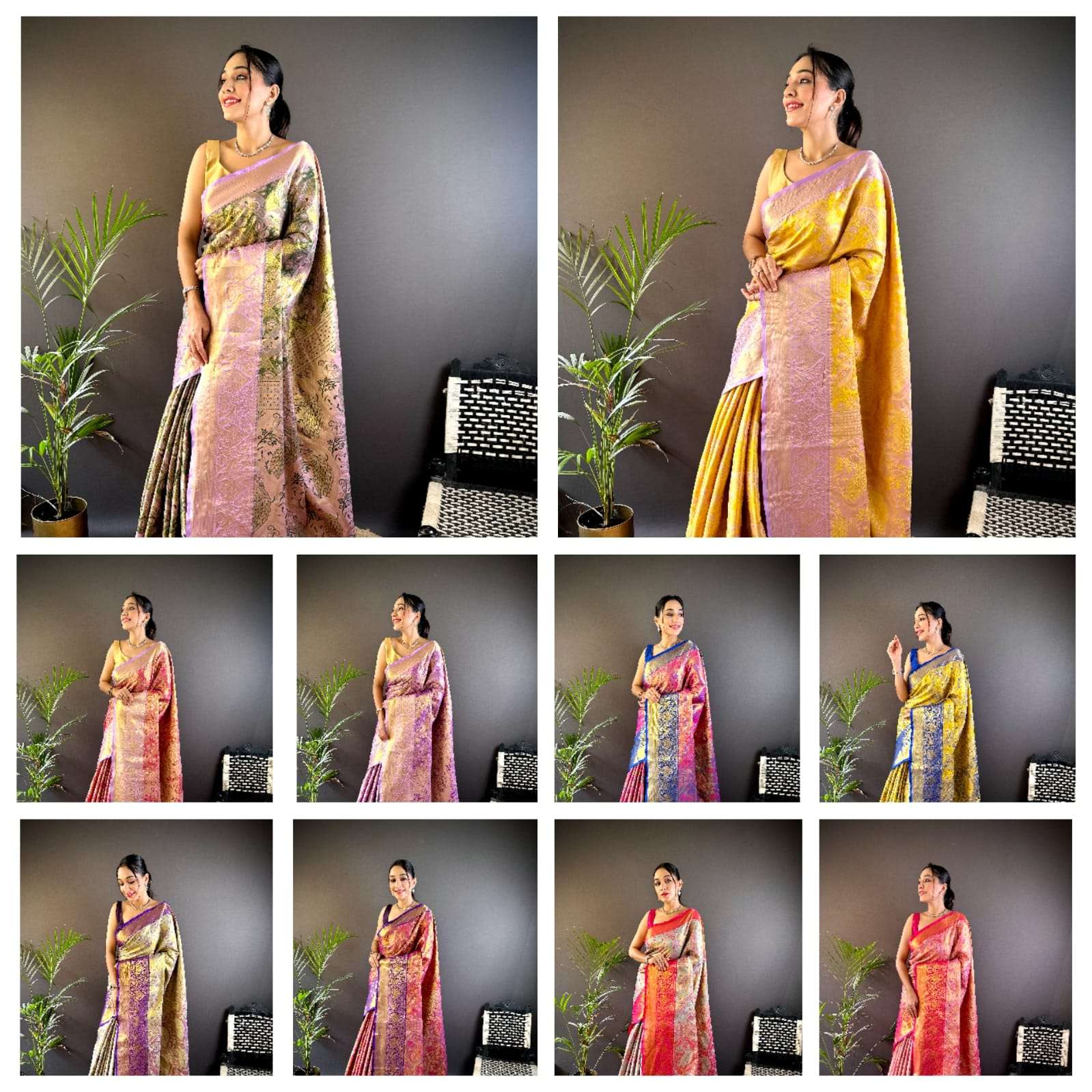 Kanchipuram inspired sarees at amazing rates and best collec...