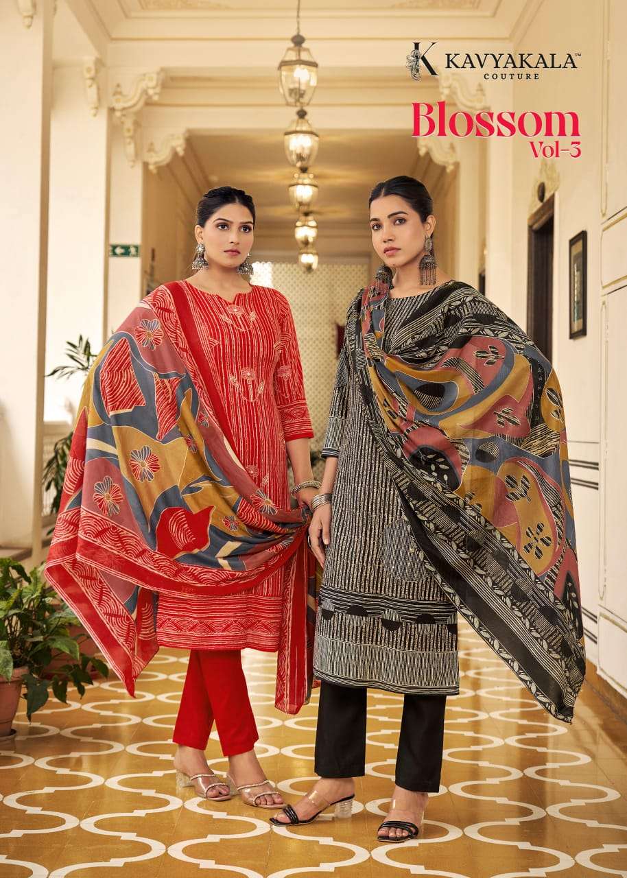 KAVYA KALA BLOSSOM VOL 3 COTTON WEDDING WEAR SUIT RESELLER P...