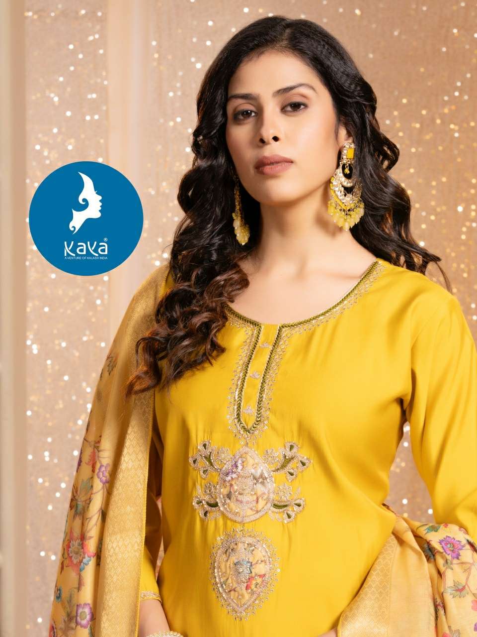 KAVYA KURTI MADAME FESTIVAL COLLECTION 3 PCS SILK SUIT RESEL...