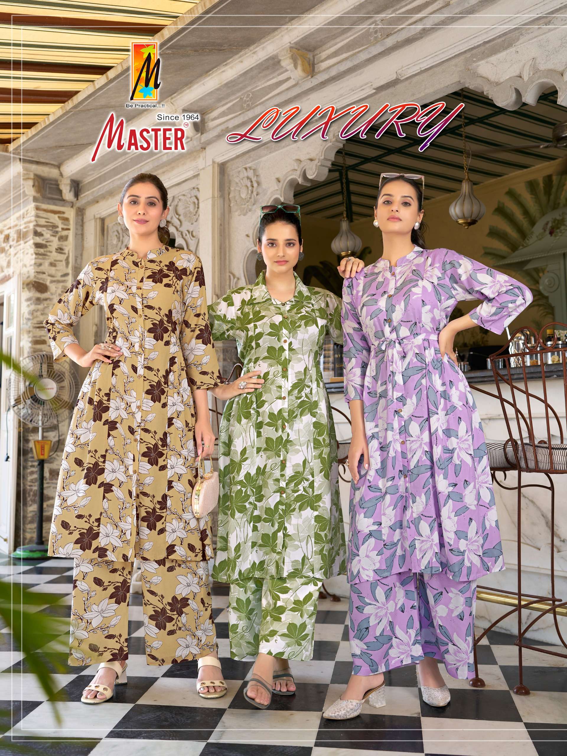 MASTER LUXURY TOP RAYON FASHION GIRL 2025 CO ORD SET WHOLESA...