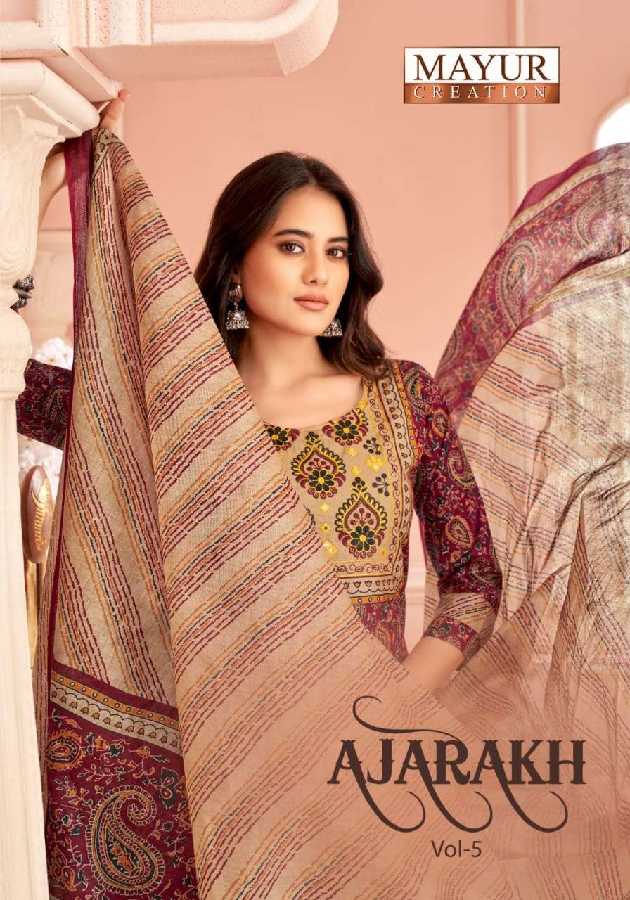 MAYUR AJARAKH VOL 5 COTTON PRINT PANT STYLE MORE FESTIVAL OU...