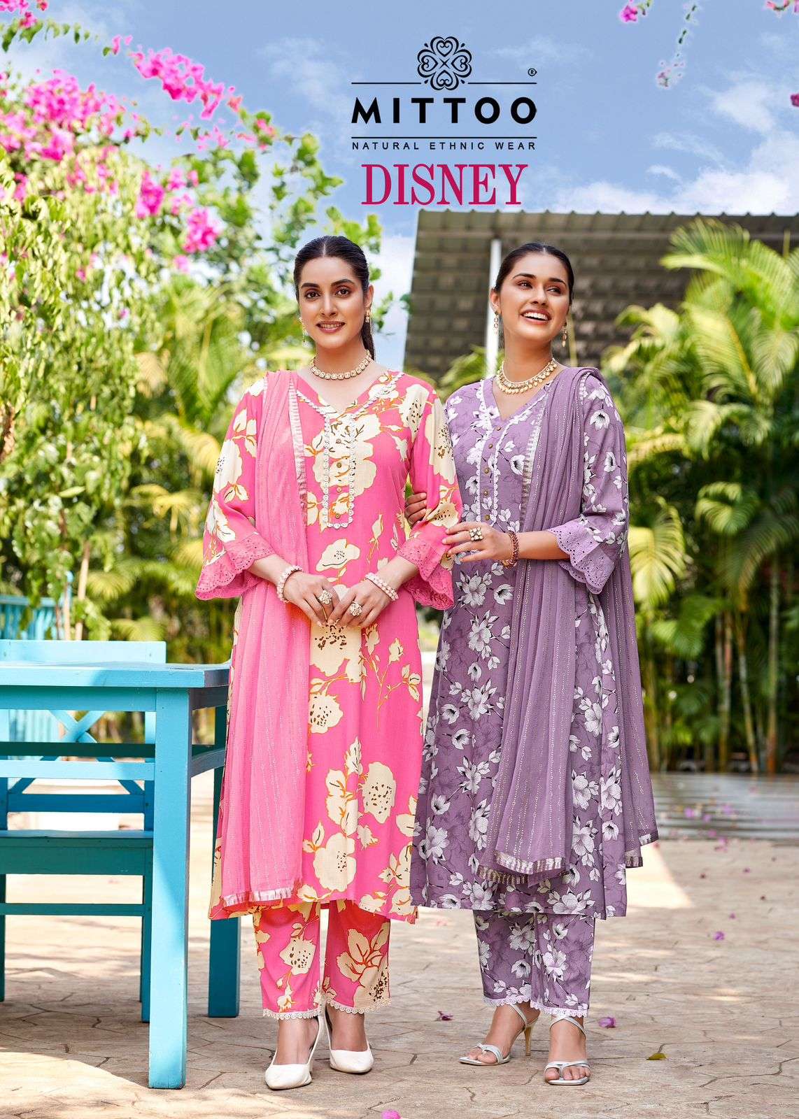 MITTOO DISNEY RAYON PRINTED INDIAN SALWAR SUIT WHOLESALE PRI...