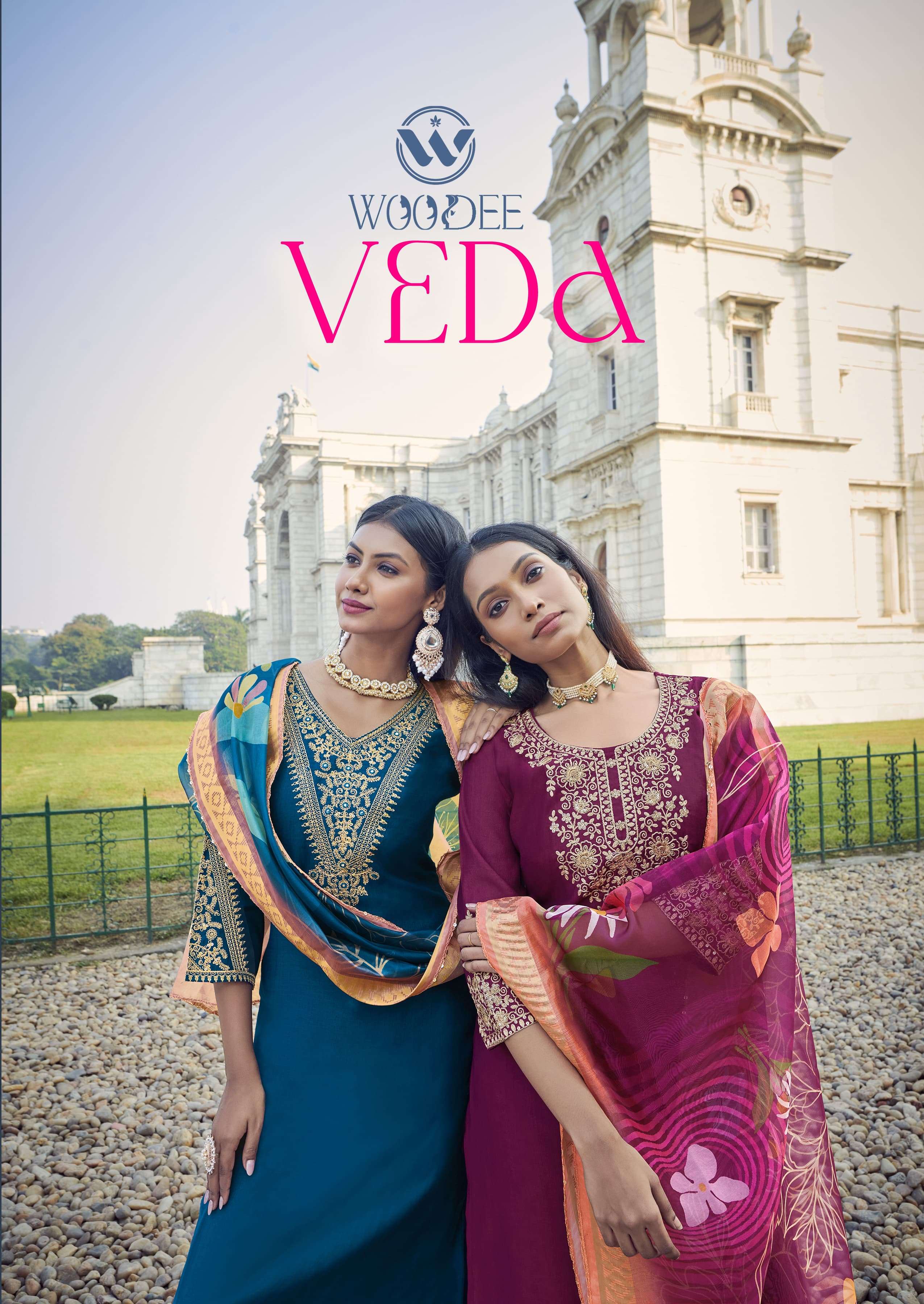 WOODEE VEDA 3PIC PREMIUM VISCOSE DESIGNER SUIT READY MADE DE...