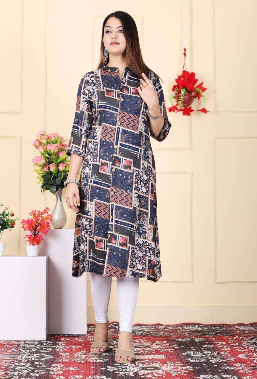 FF ALINE KURTI RAYON SUMMER DAILY WEAR KURTI COLLECTION IN S...