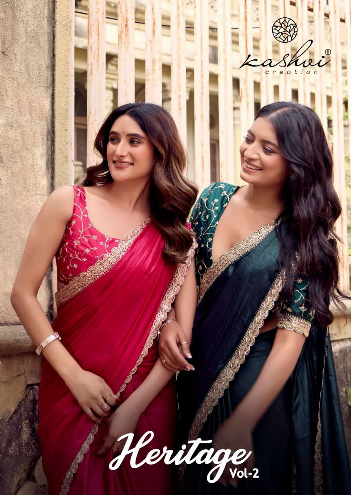KASHVI CREATION HERITAGE VOL 2 SOFT SILK SAREE AT PARTY WEAR...
