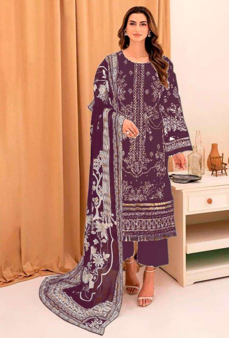 TAJ CREATIONS HIT DESIGN 586 & 587 LAWN COTTON HEAVY DESIGNE...