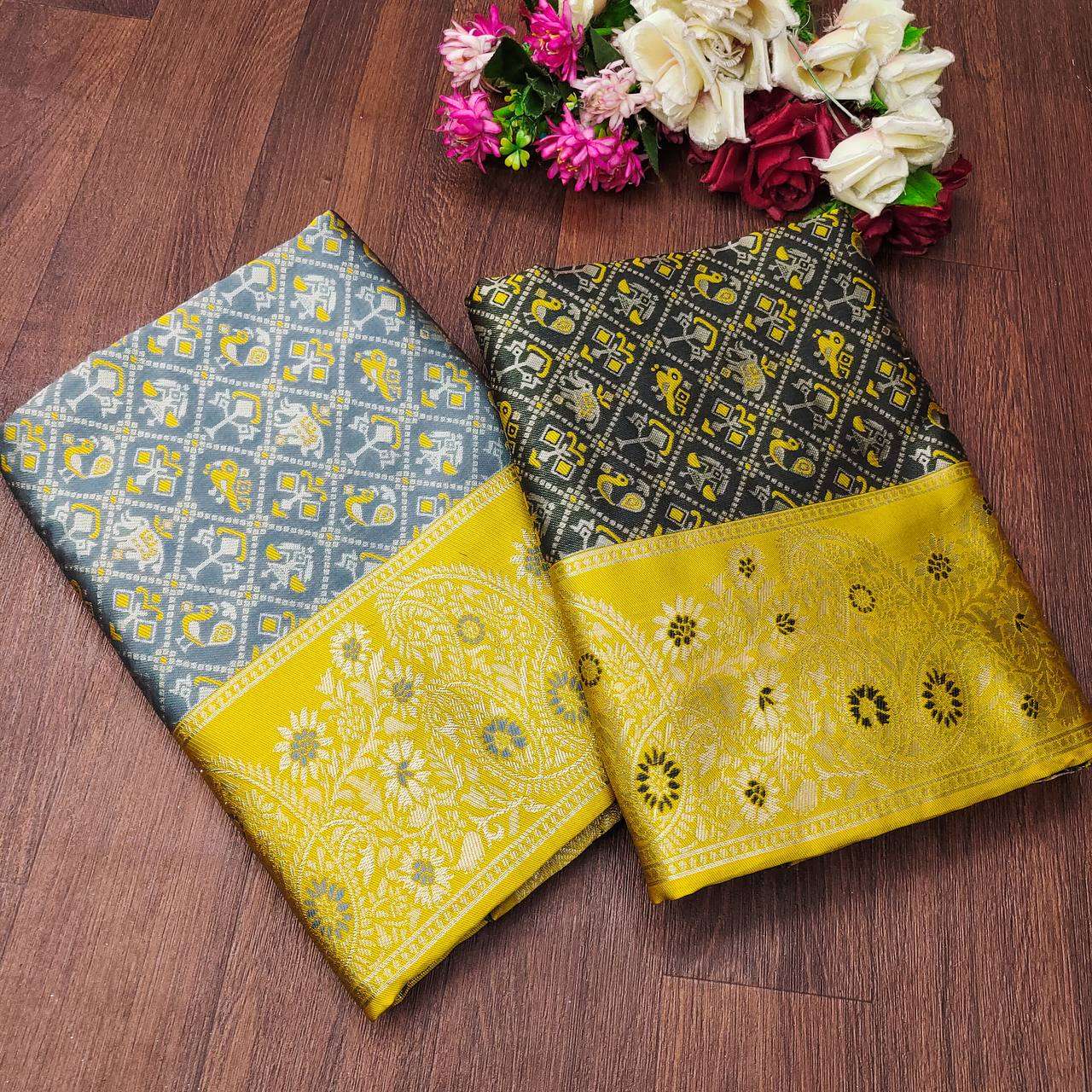 216 WEDDING FUNCTION YELLOW SILK SAREES ONLINE AT LOW PRICE ...