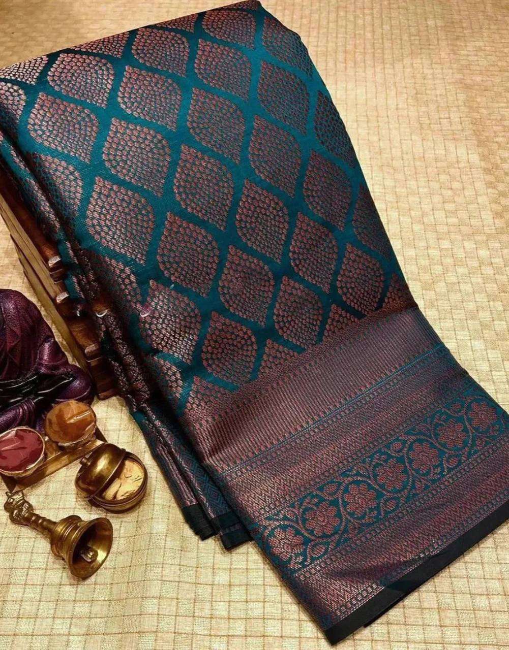 5035 DARK COLOR SILK BANARASI SAREE CATALOG SINGLE PCS AT ON...