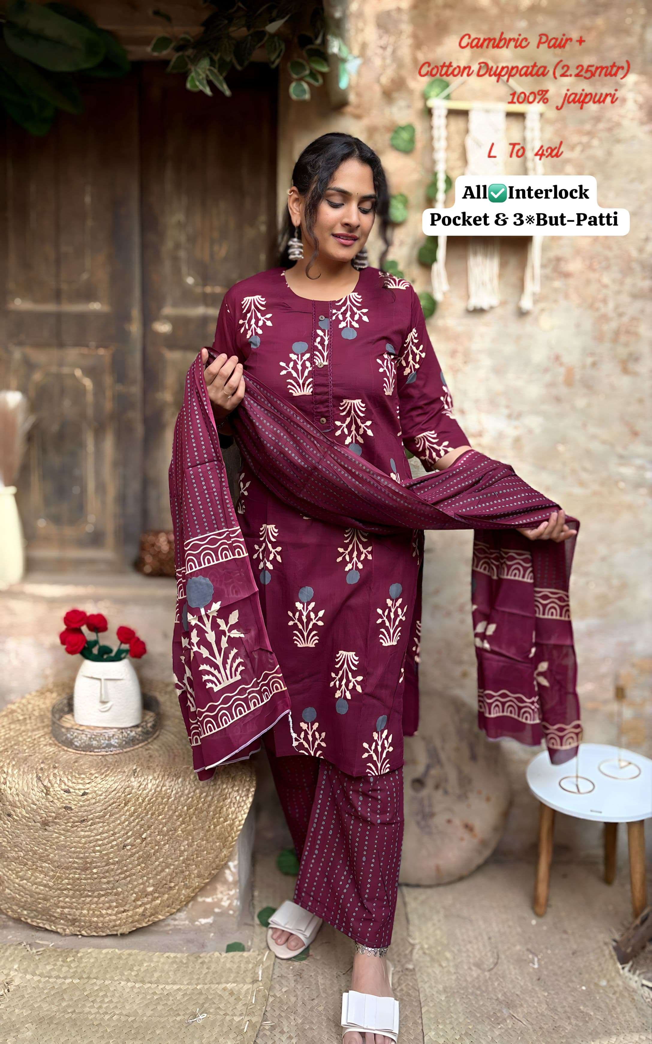  SUMMER REGULAR LADIES COTTON FABRIC SALWAR KAMEEZ SUIT ONLI...