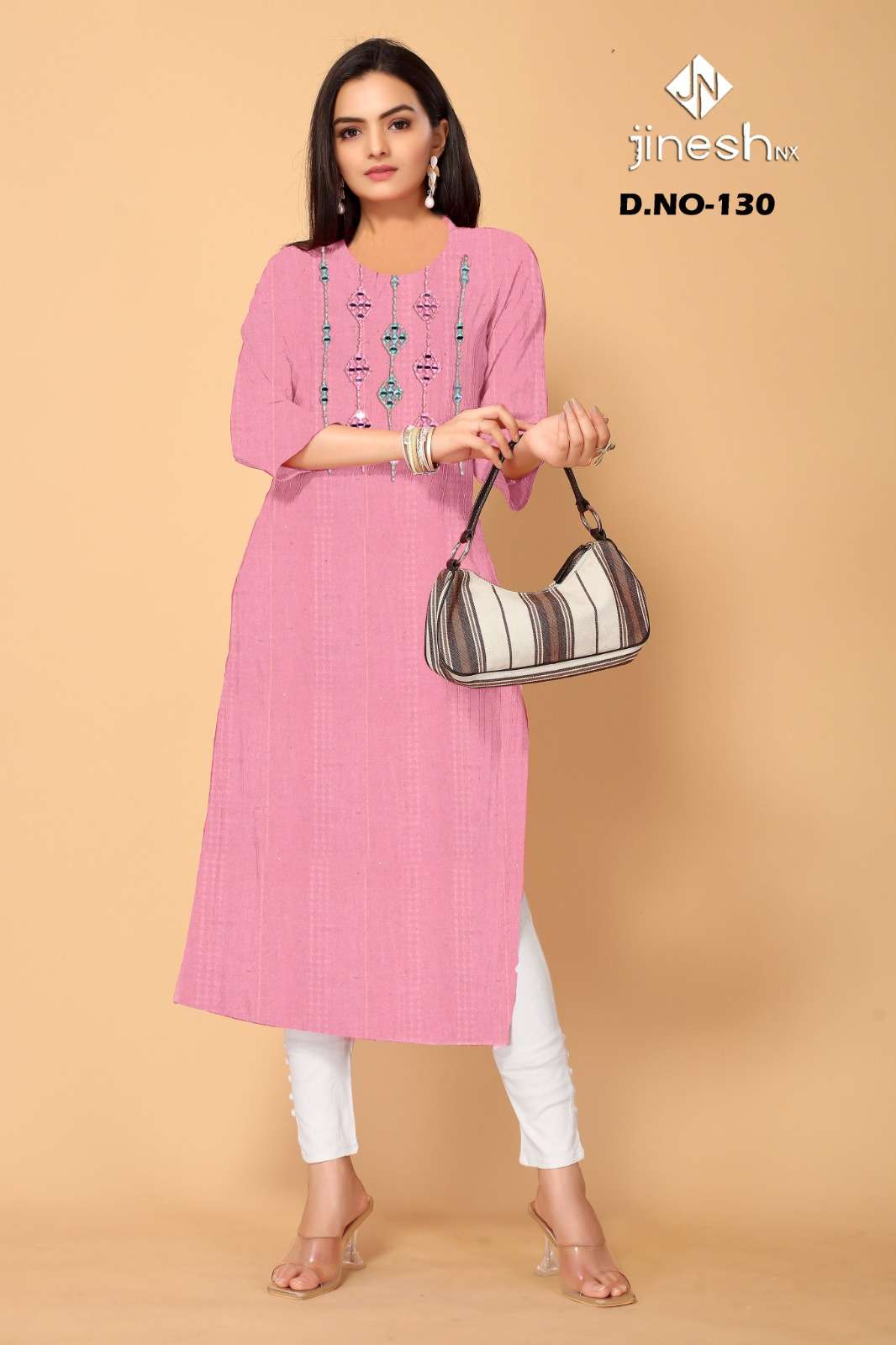 AF GROW TREND WOMEN CLOTH COTTON CHIKAN KURTI COLLECTION SUR...