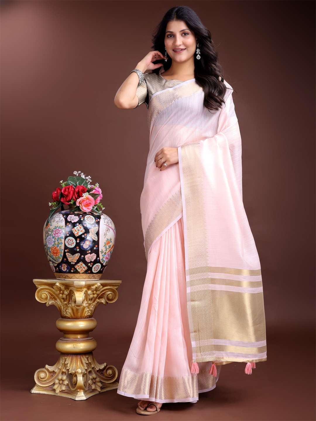 Astita Prague summer special cotton fabric saree supplier in...
