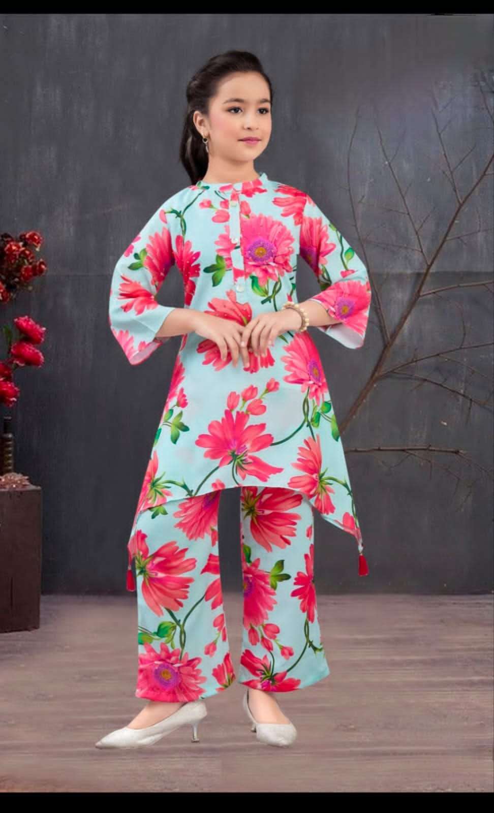 AU GROW LITTLE KIDS WEAR GIRL COTTON CORD SET COLLECTION SUP...