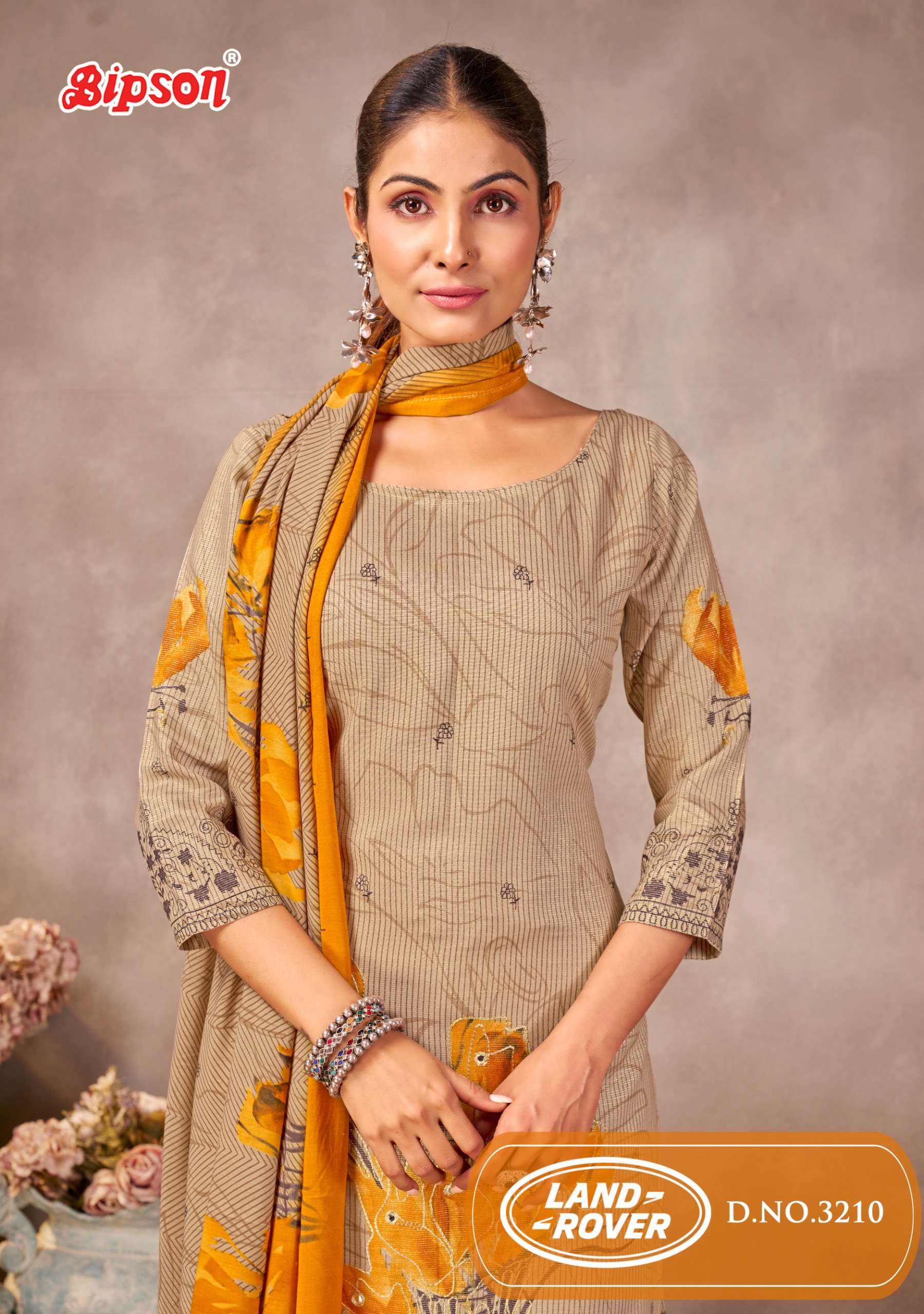 BIPSON PRINTS LAND ROVER 3210 COTTON FABRIC SALWAR SUIT FOR ...