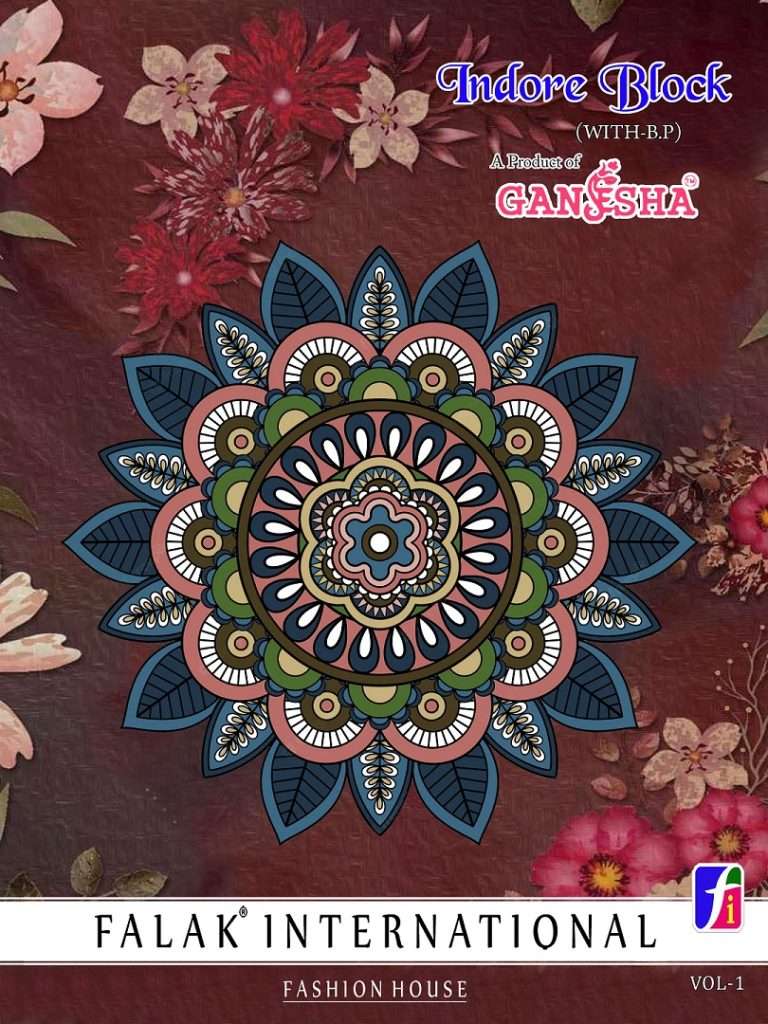 GANESHA INDORE BLOCK VOL 1 COTTON PRINTED REGULAR WEAR SAREE...