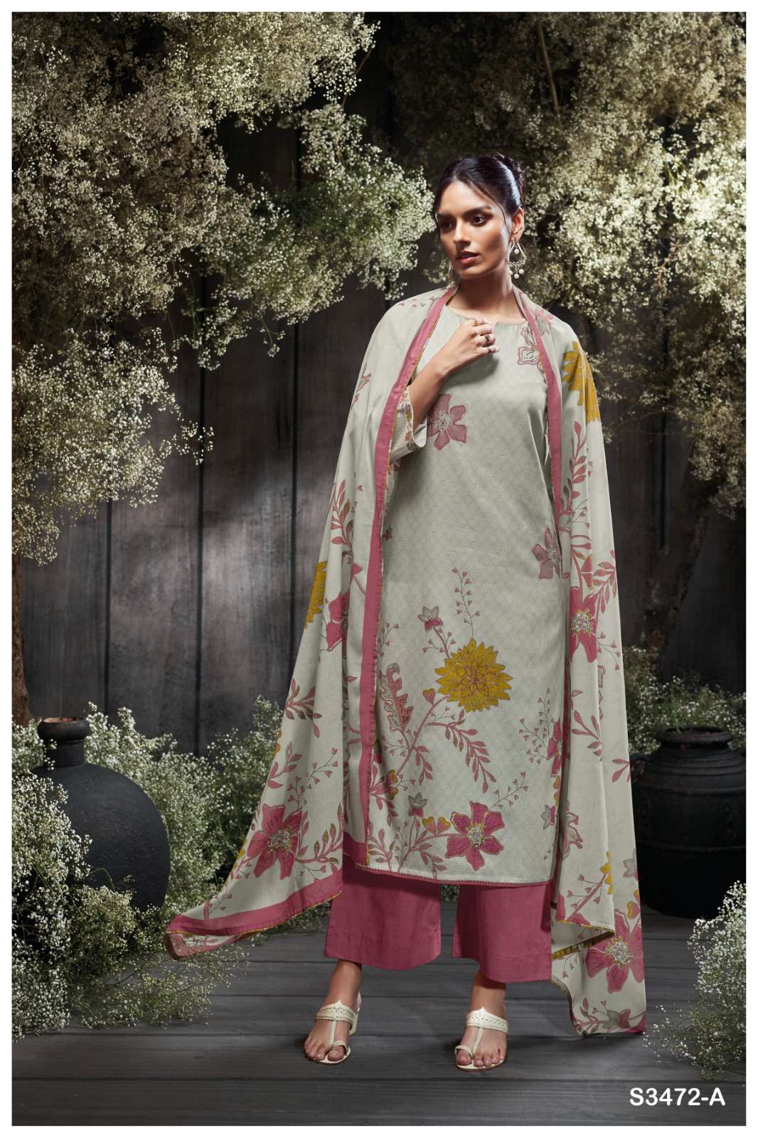 GANGA NIMRIT 3472 BUTIQUE QUALITY PREMIUM COTTON PRINTED SUI...