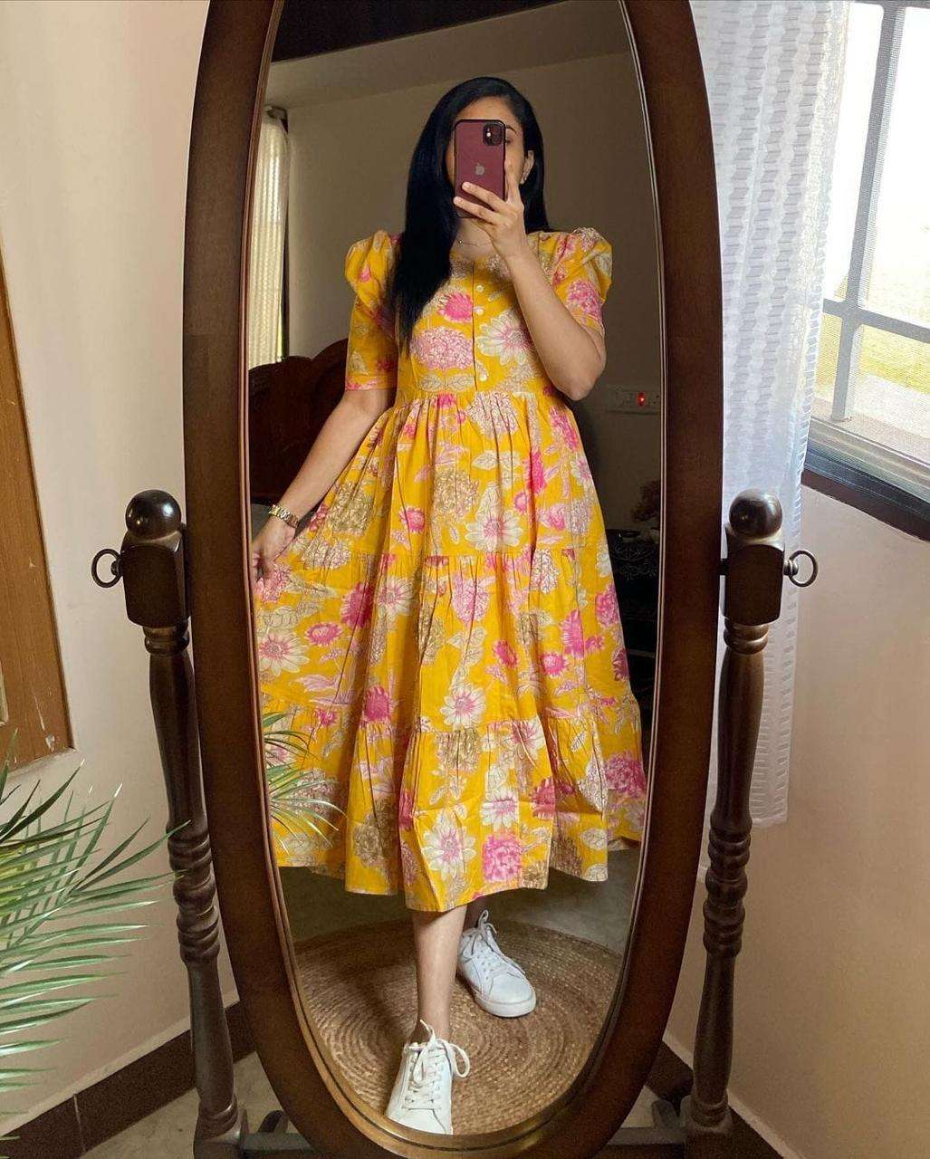 GIRL WOMEN FASHION CLOTH SUMMER MIDDI KURTI DRESS SUPPLIER O...