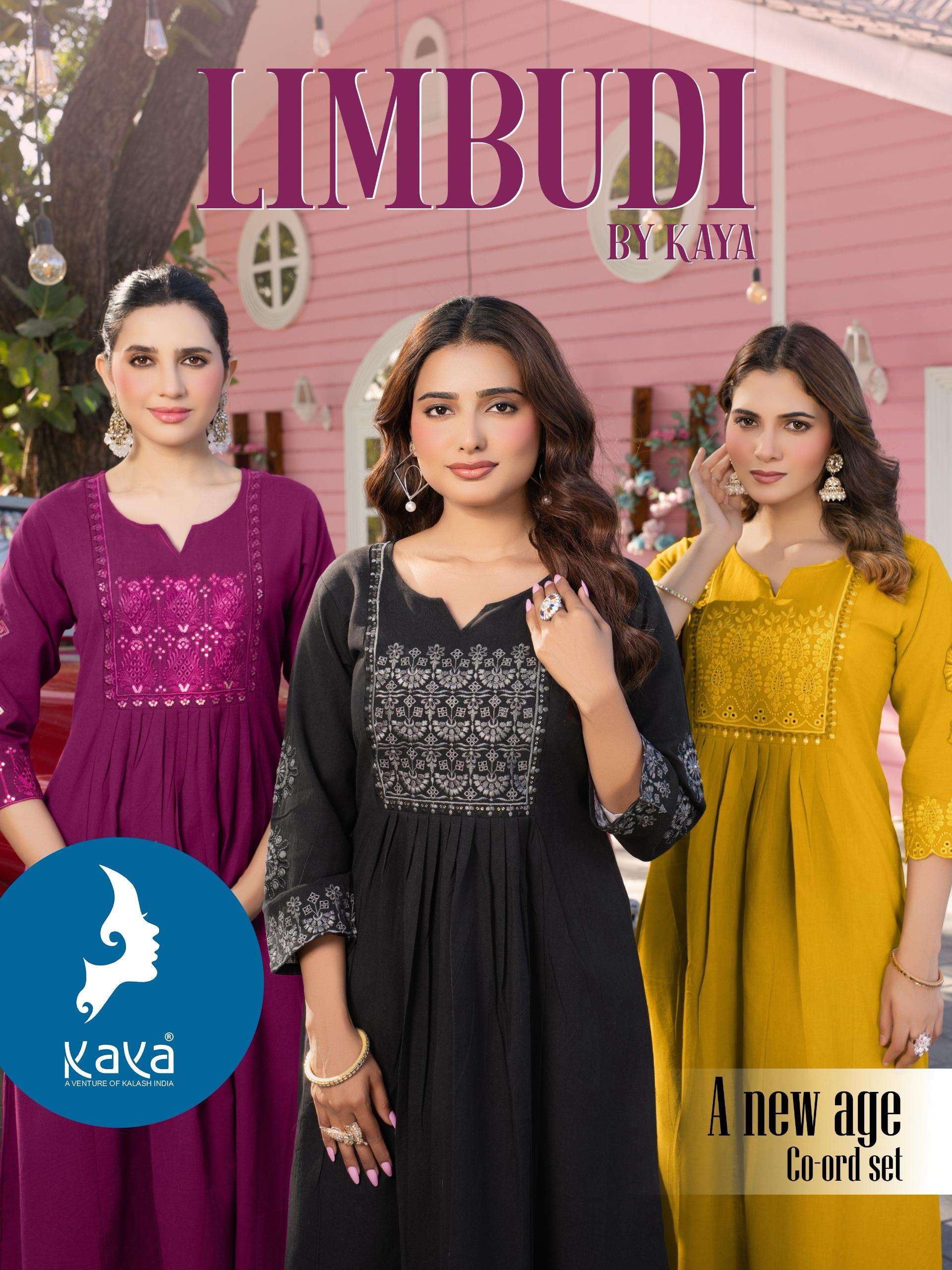 KAYA KURTI LIMBUDI BENDED KURTI CORD SET FOR WOMEN FESTIVAL ...
