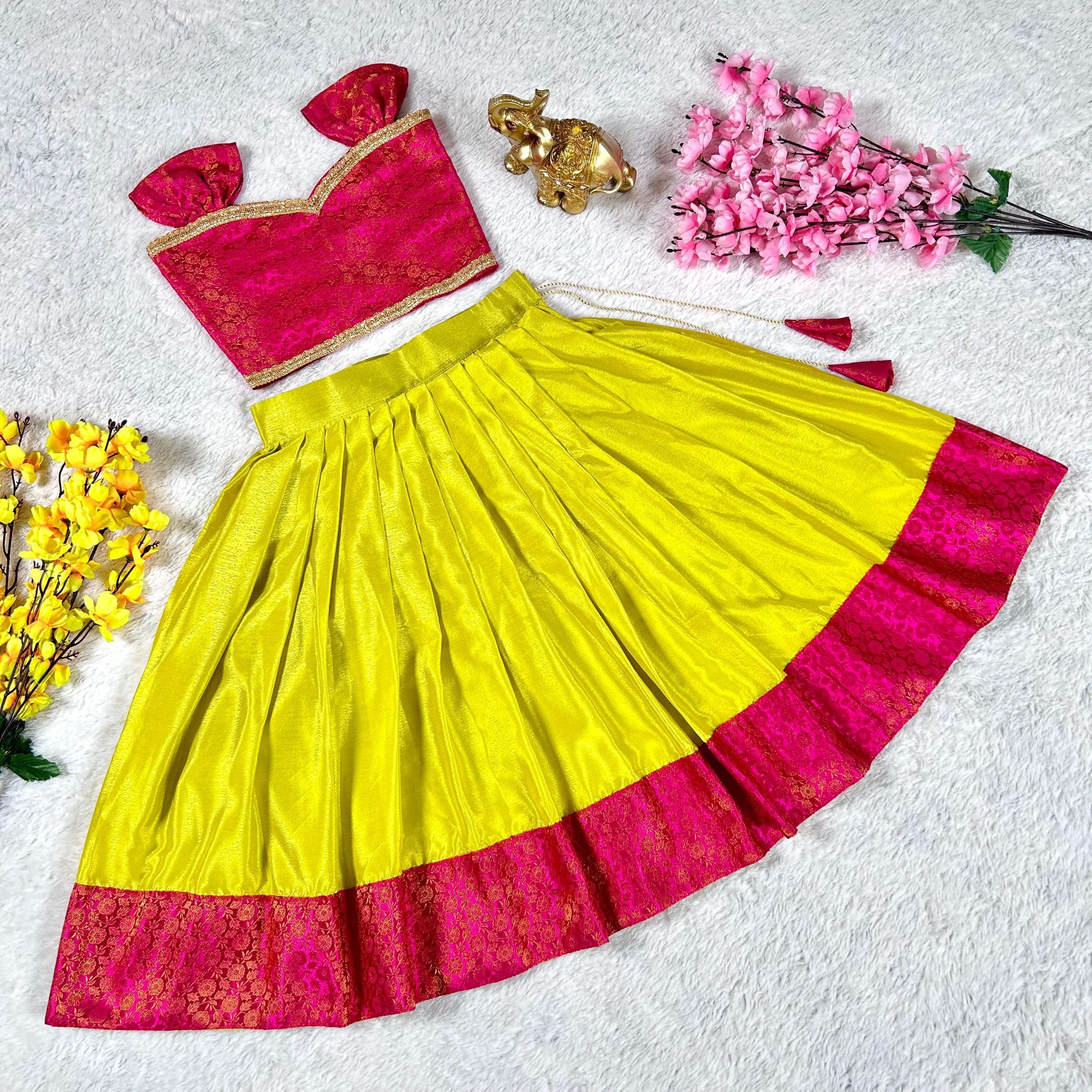 KIDS SPECIAL TRADITIONAL LOOK LEHENGA CHOLI SUPPLIER BEST ON...