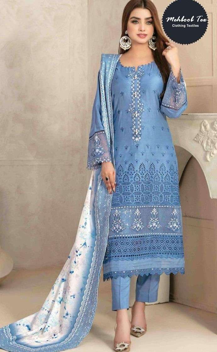 MEHBOOB TEX OMBRE NX 2 1606 CAMBRIC COTTON PAKISTANI STYLE S...